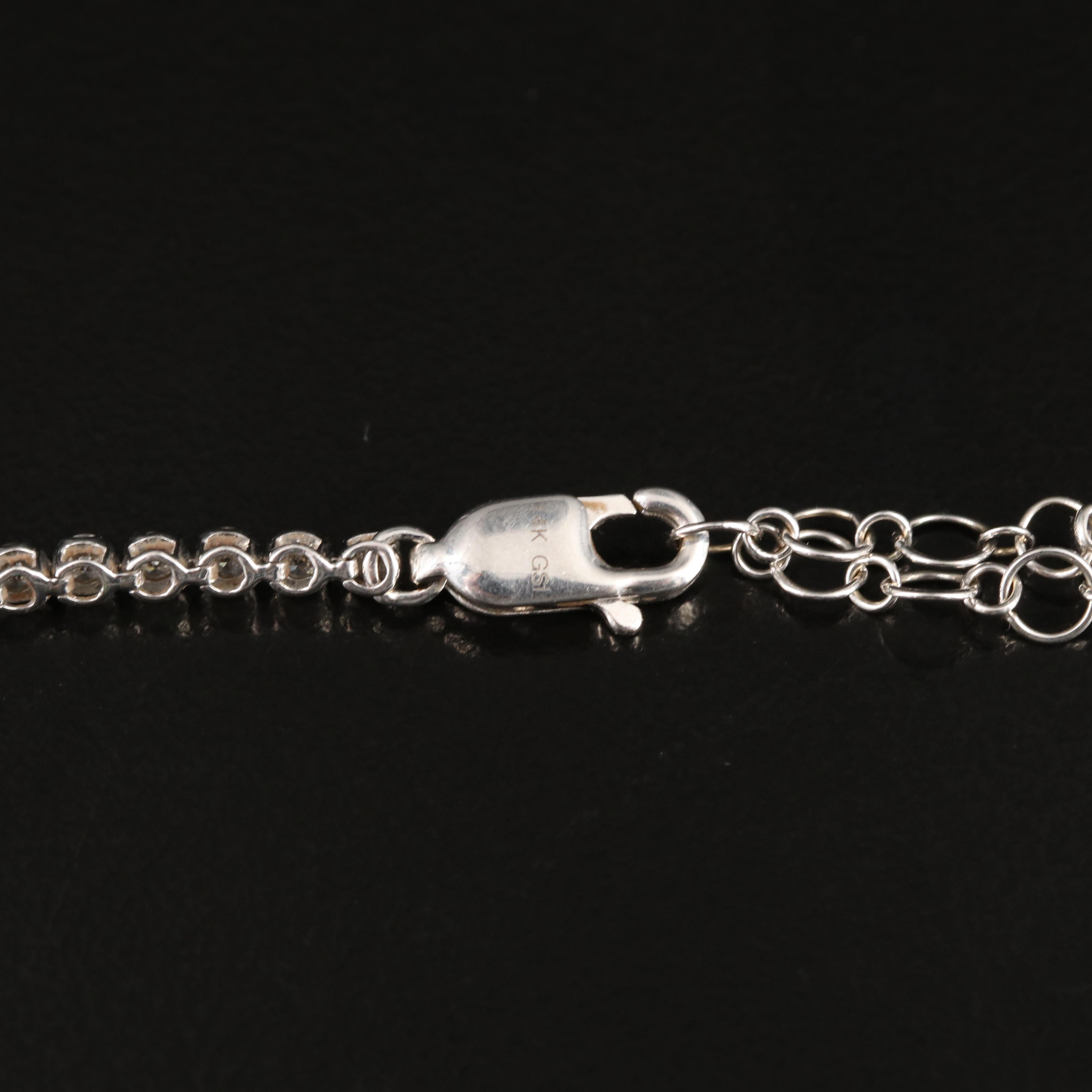 14K 5.00 CTW Diamond Line Necklace