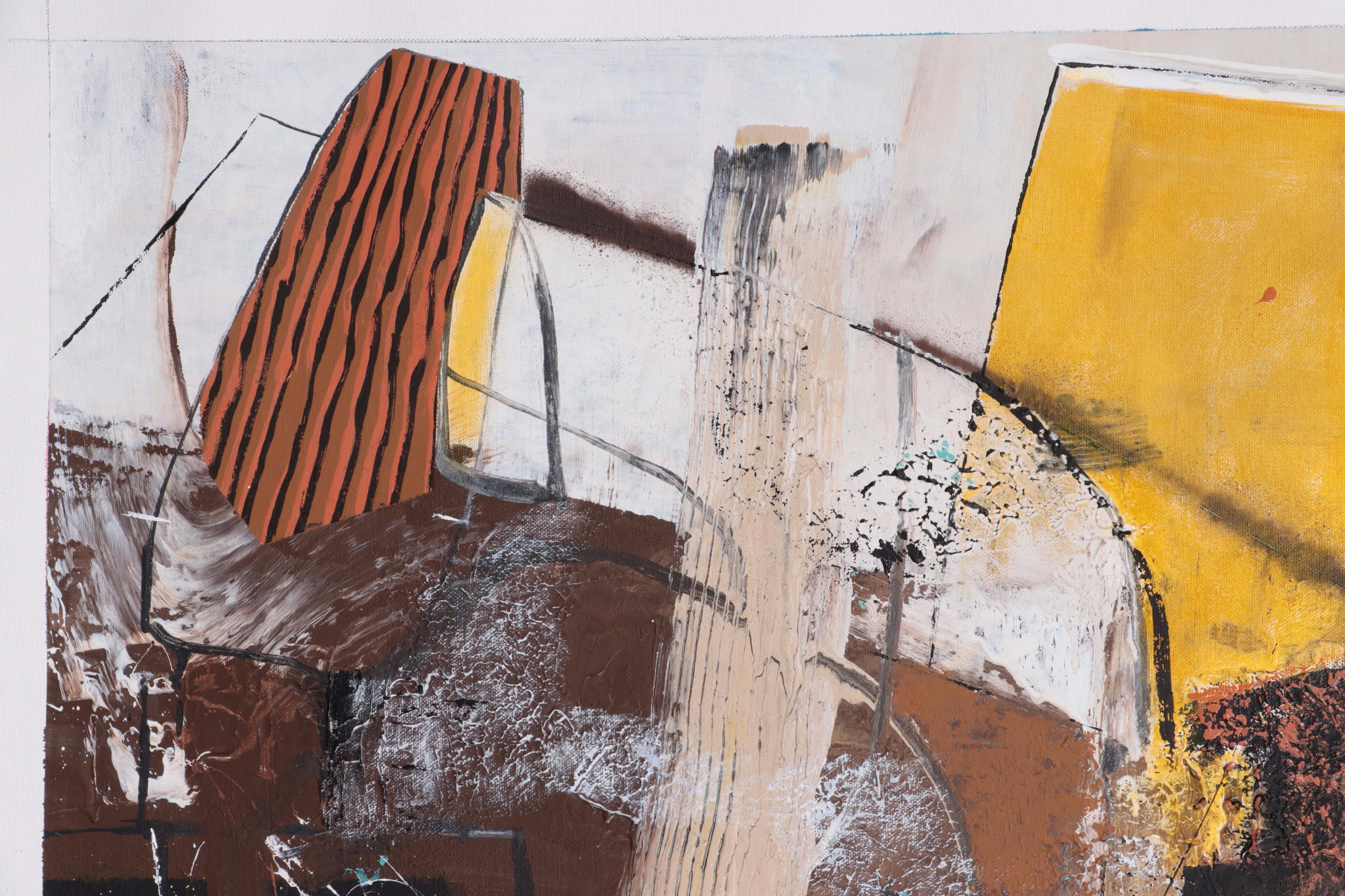 Michel Blázquez Large-Scale Acrylic and Oil Painting "Autumn Poetry," 2023