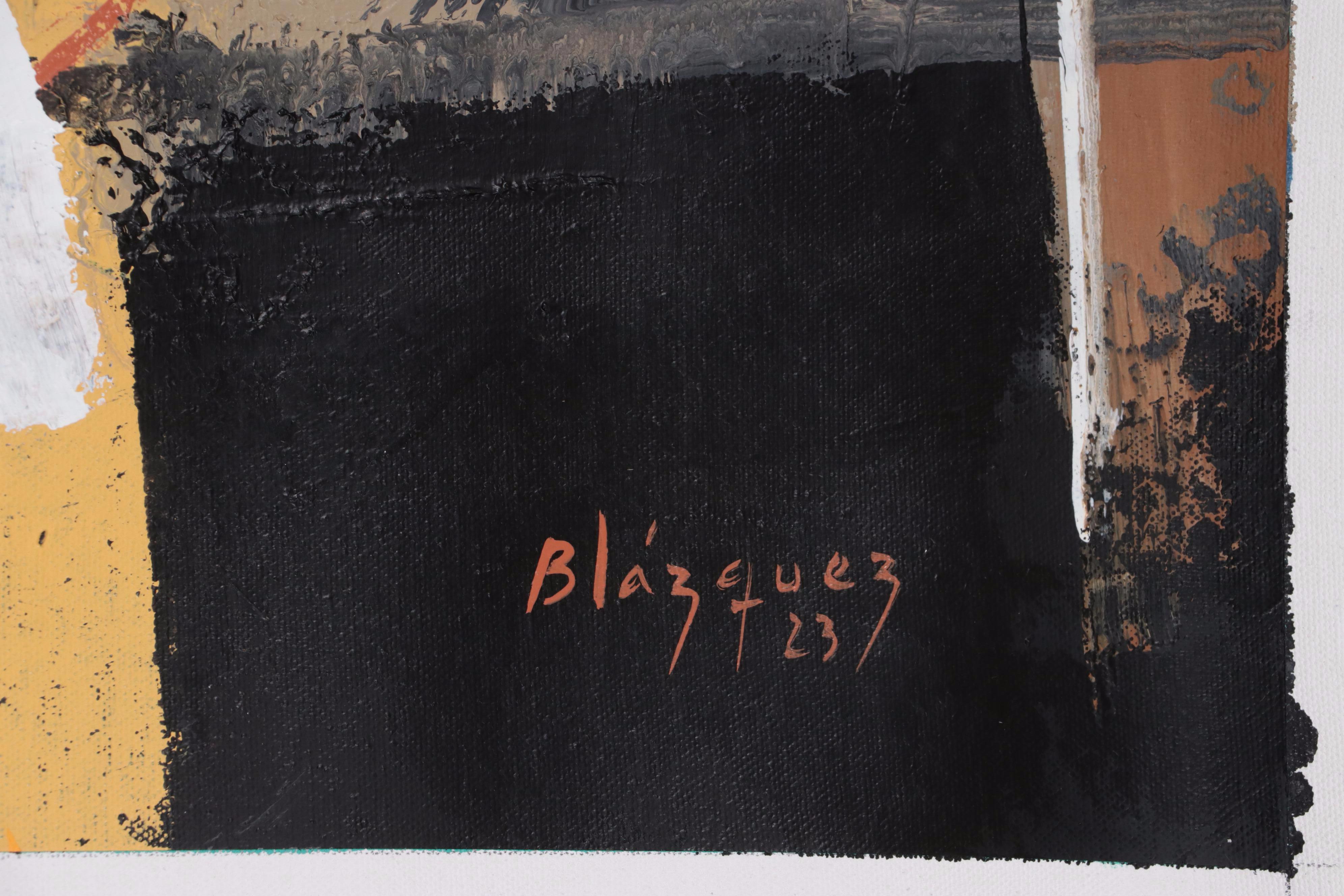 Michel Blázquez Large-Scale Acrylic and Oil Painting "Autumn Poetry," 2023