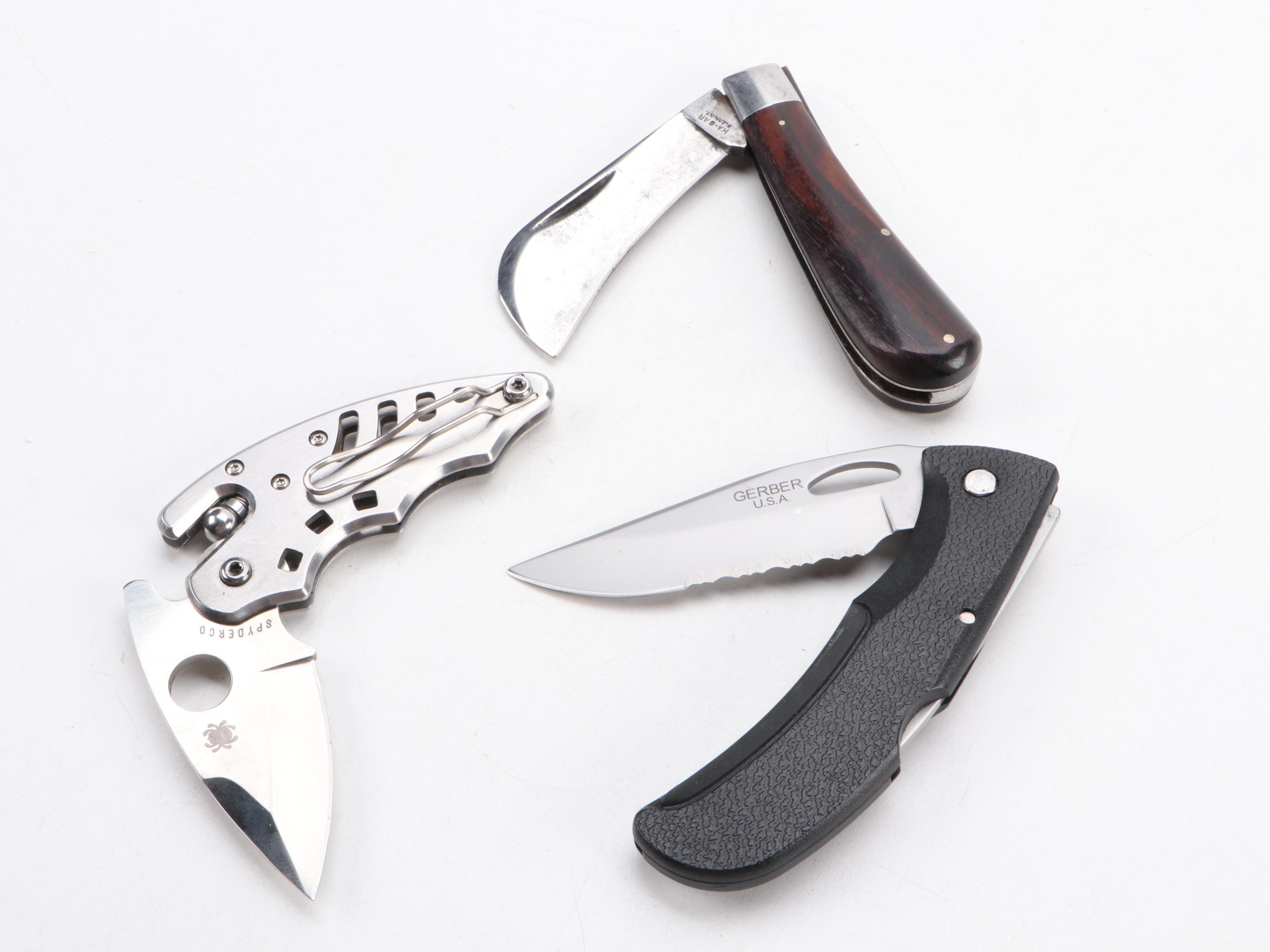 Collection of Ten Knives Including Kabar