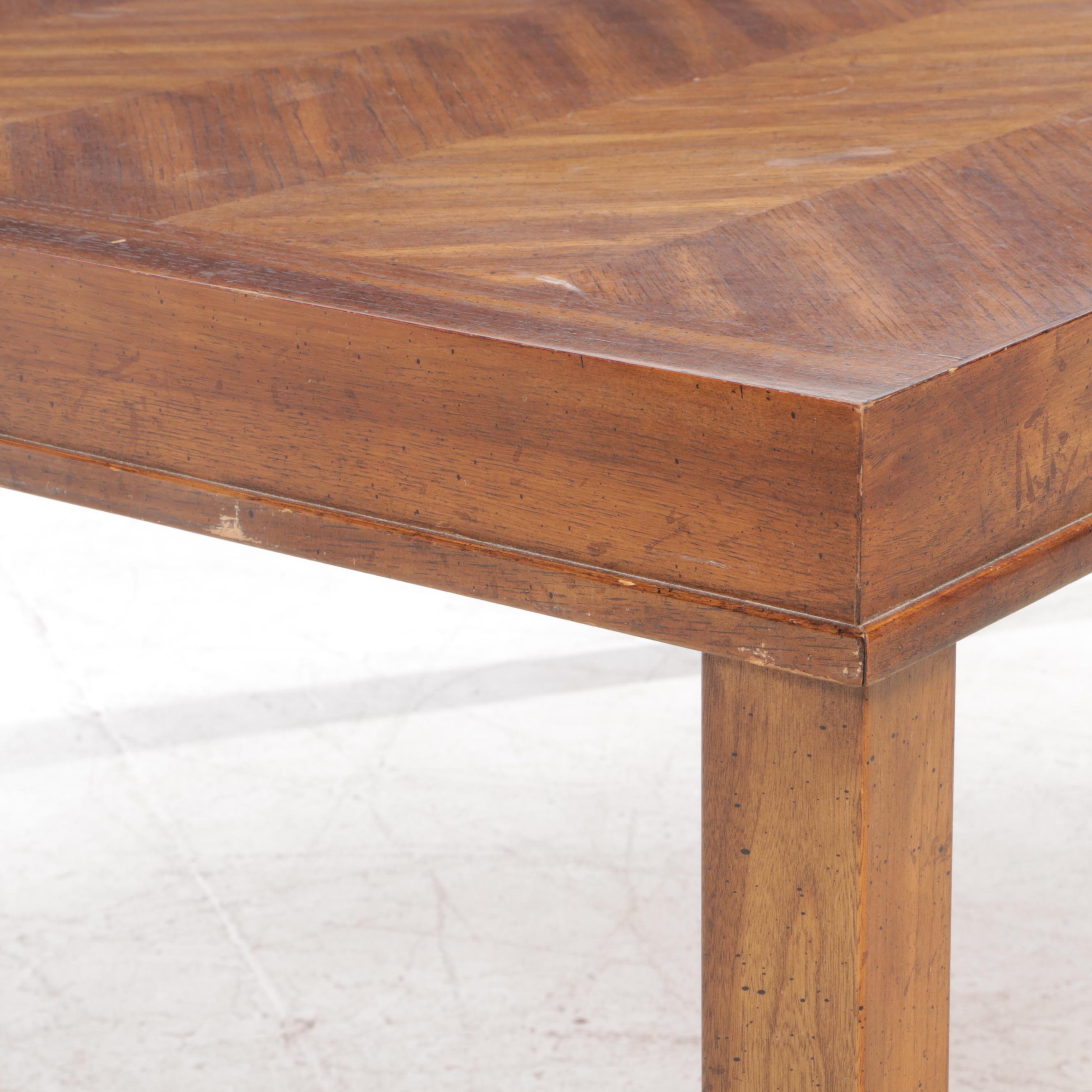 Seven-Piiece American of Martinsville Oak Dining Set