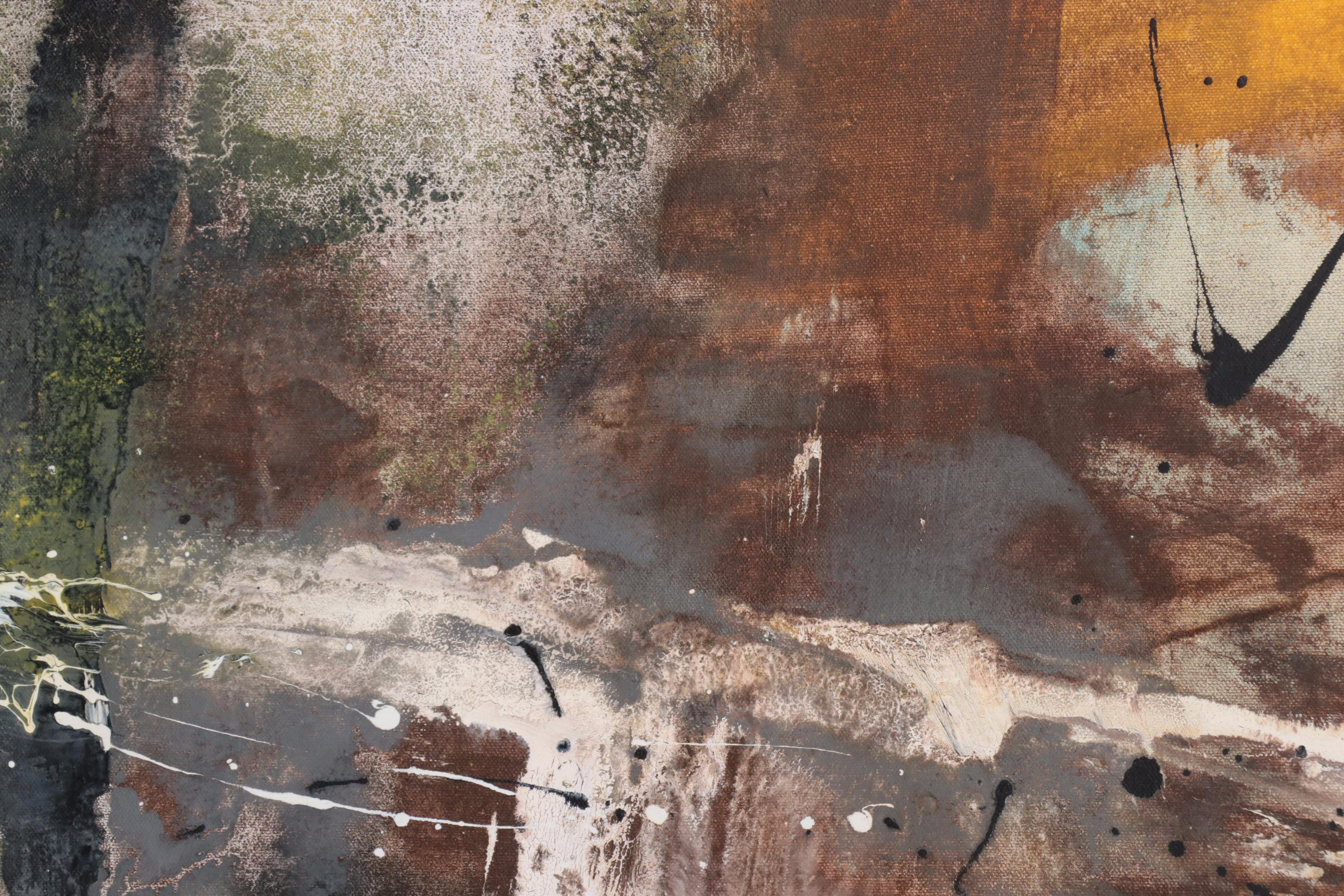 Michel Blázquez Large-Scale Acrylic and Oil Painting "Inside," 2023