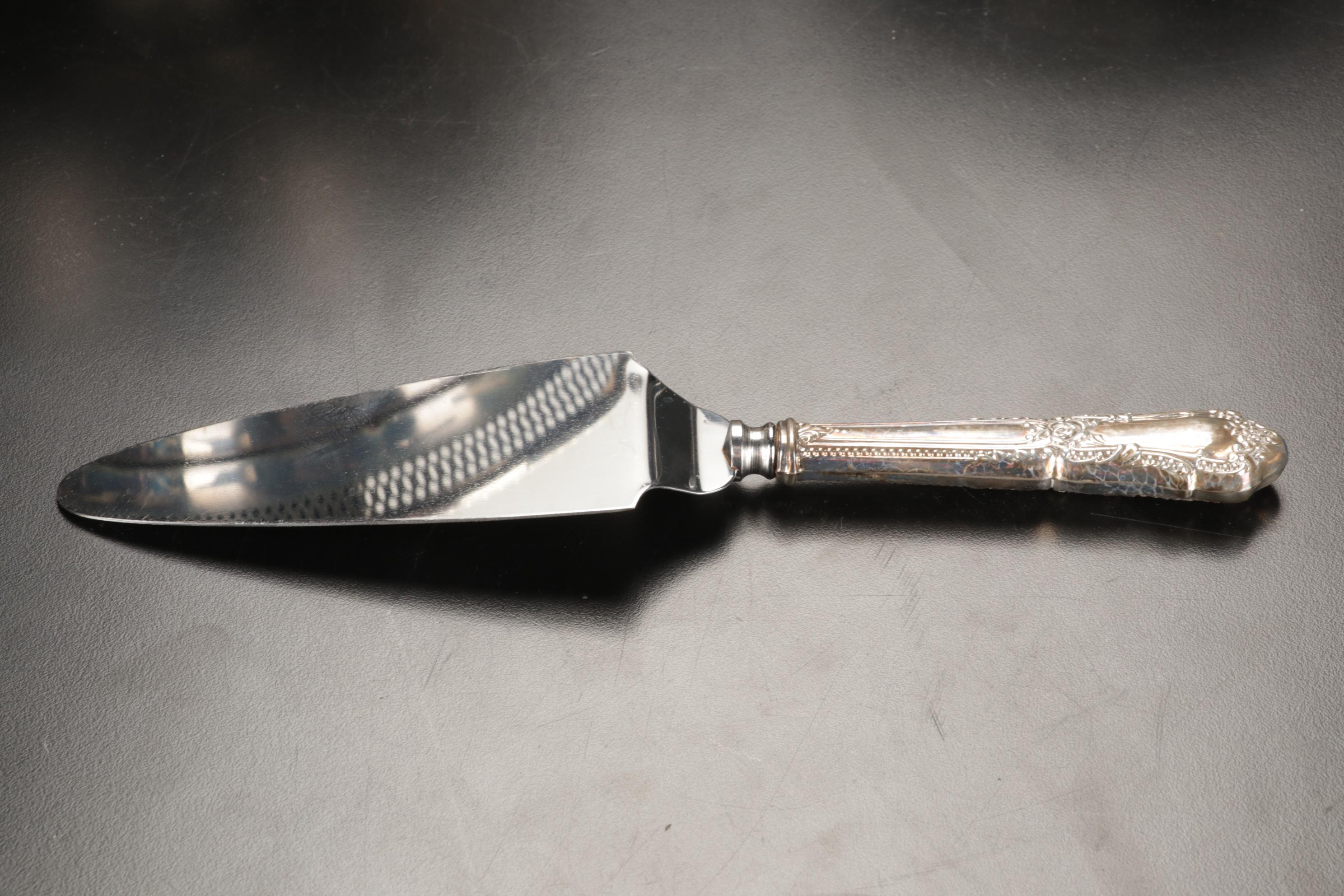 Frank M. Whiting "Rose of Sharon" Sterling Plate with American Weighted Silver