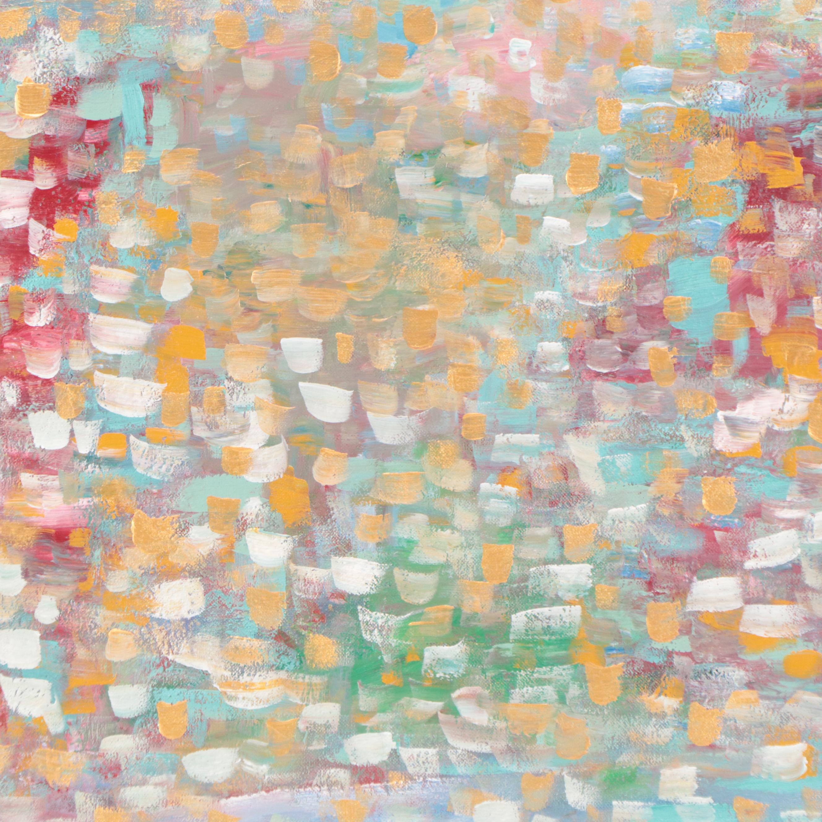 Saul Gefen Abstract Acrylic Painting "1000 Colors," 2023