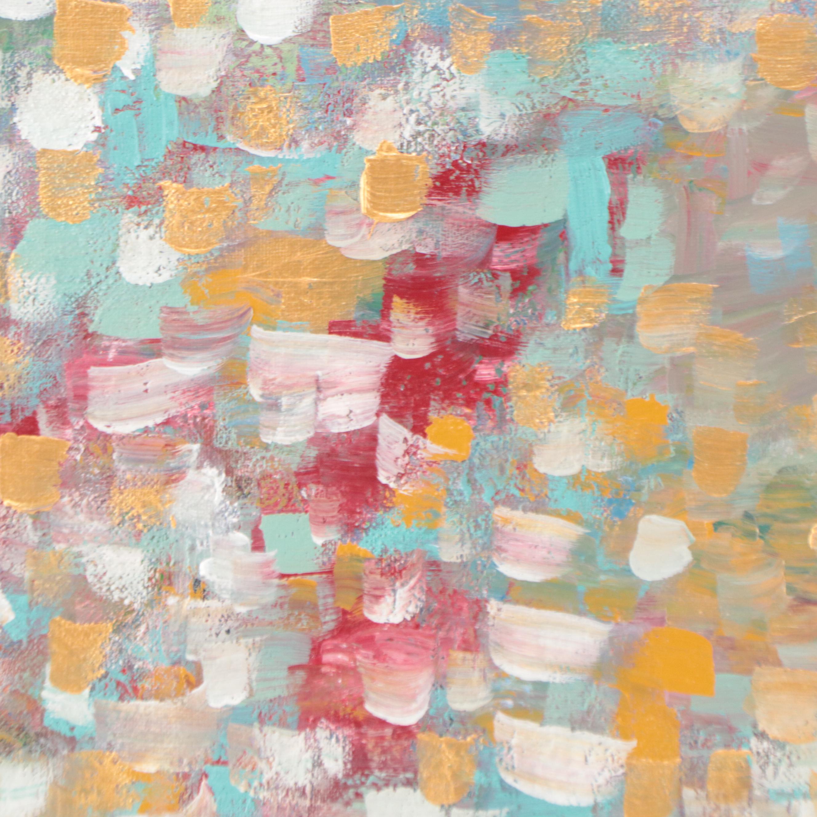 Saul Gefen Abstract Acrylic Painting "1000 Colors," 2023