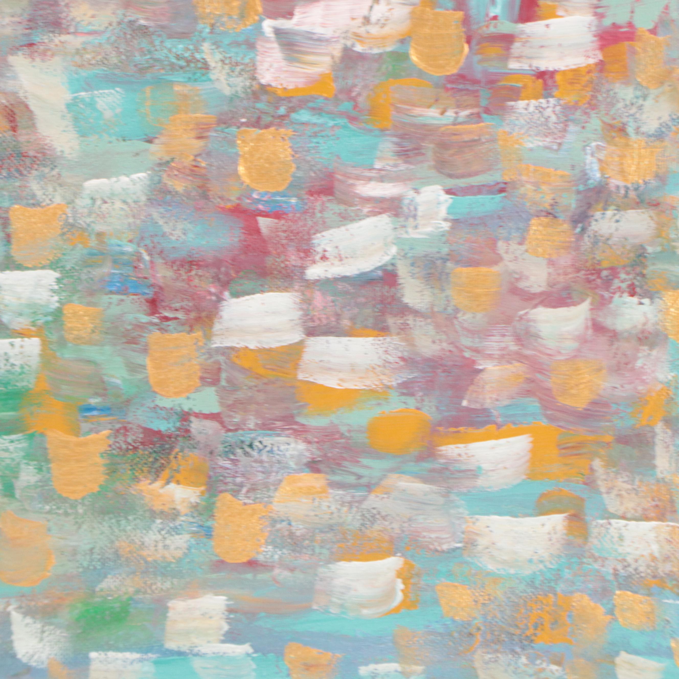 Saul Gefen Abstract Acrylic Painting "1000 Colors," 2023