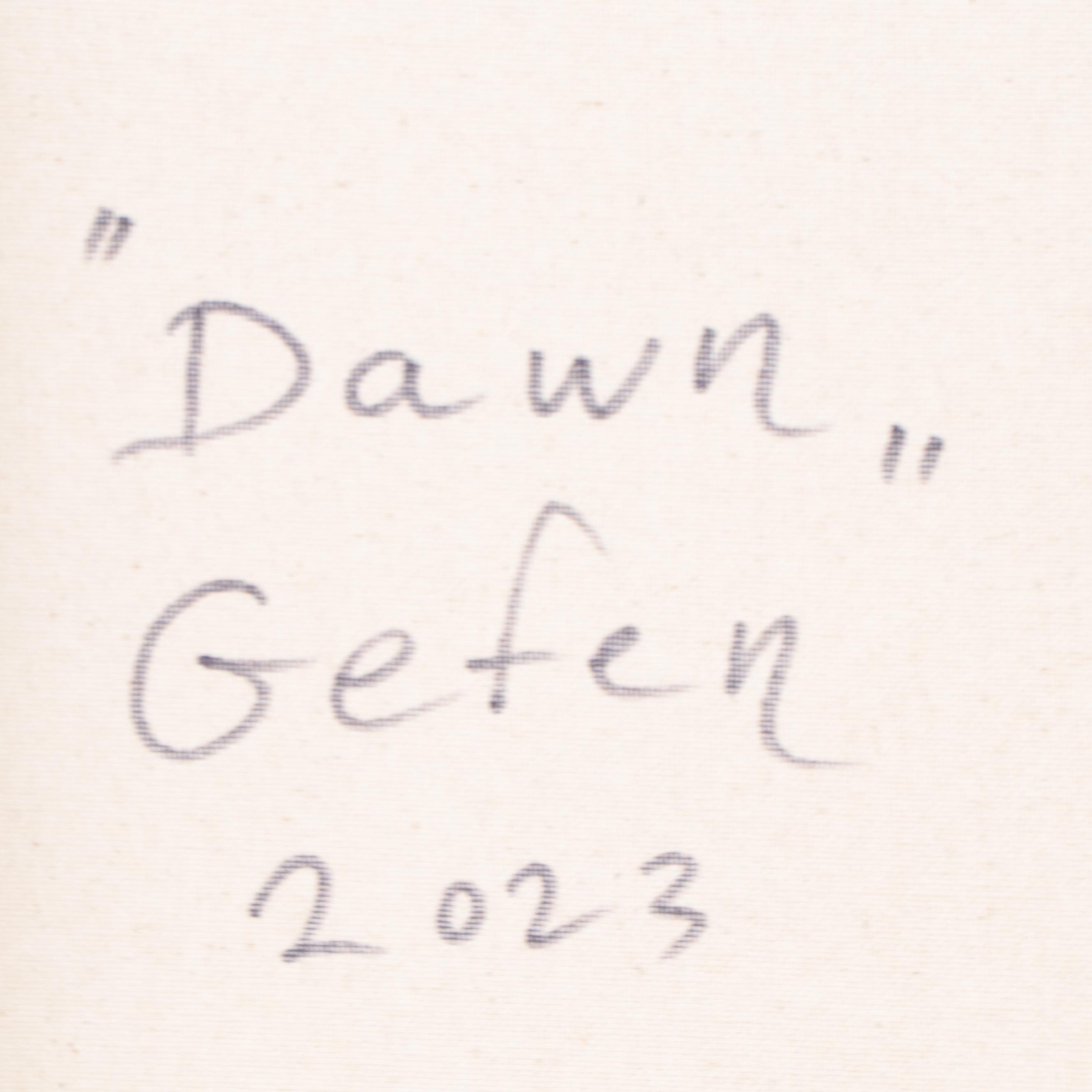 Saul Gefen Abstract Acrylic Painting "Dawn," 2023