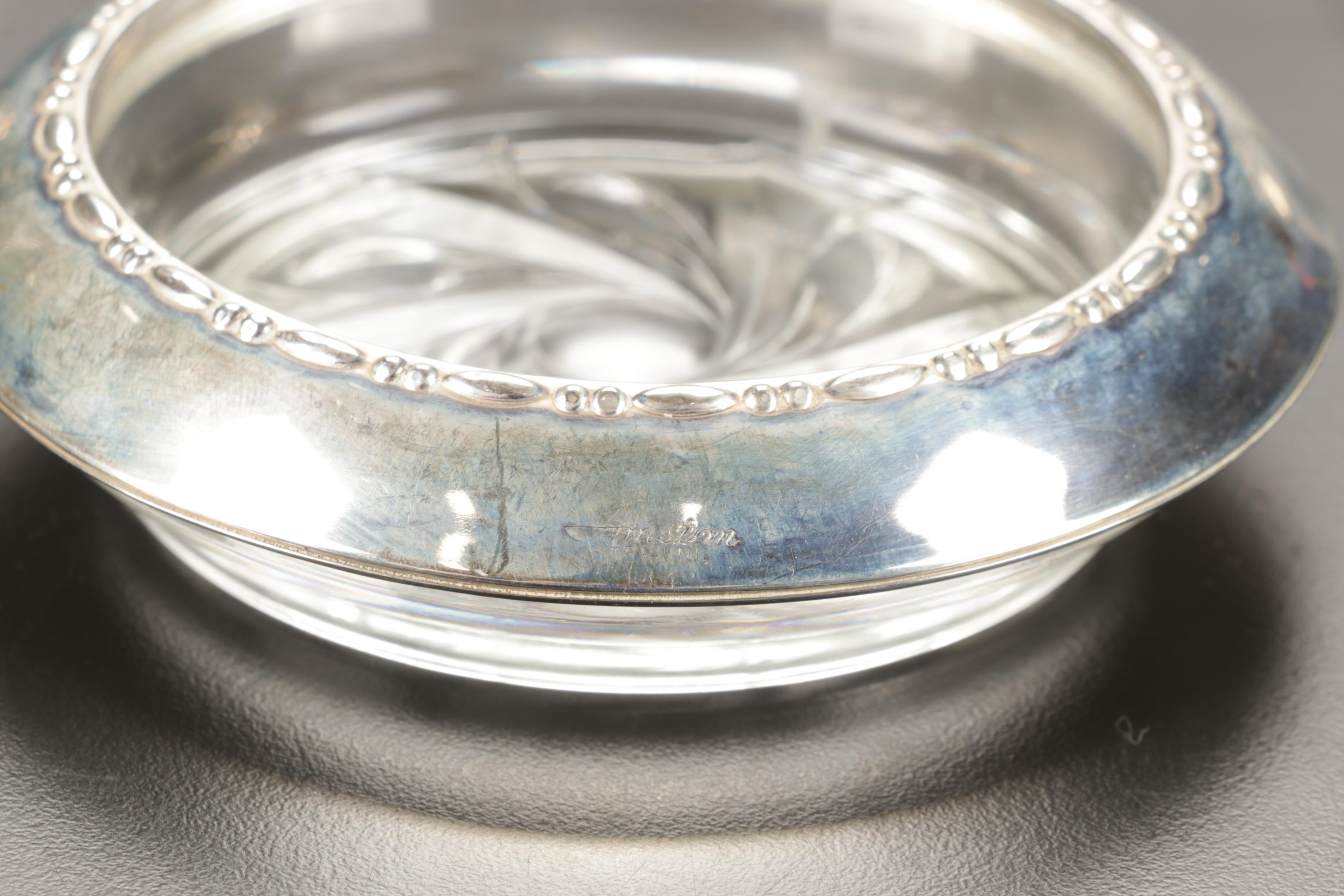 Reed & Barton "Trajan" Sterling Silver Bowl with Weighted Silver Serveware