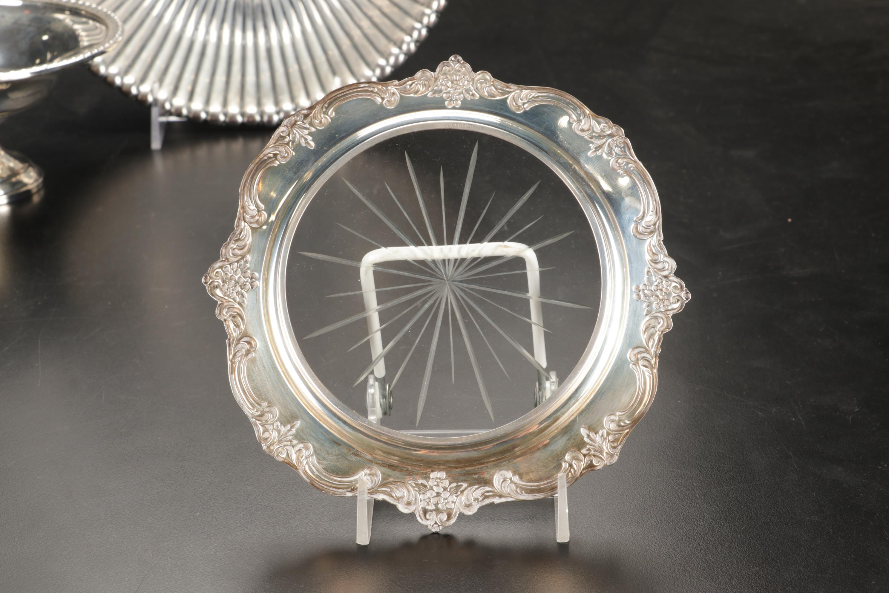 Reed & Barton "Trajan" Sterling Silver Bowl with Weighted Silver Serveware