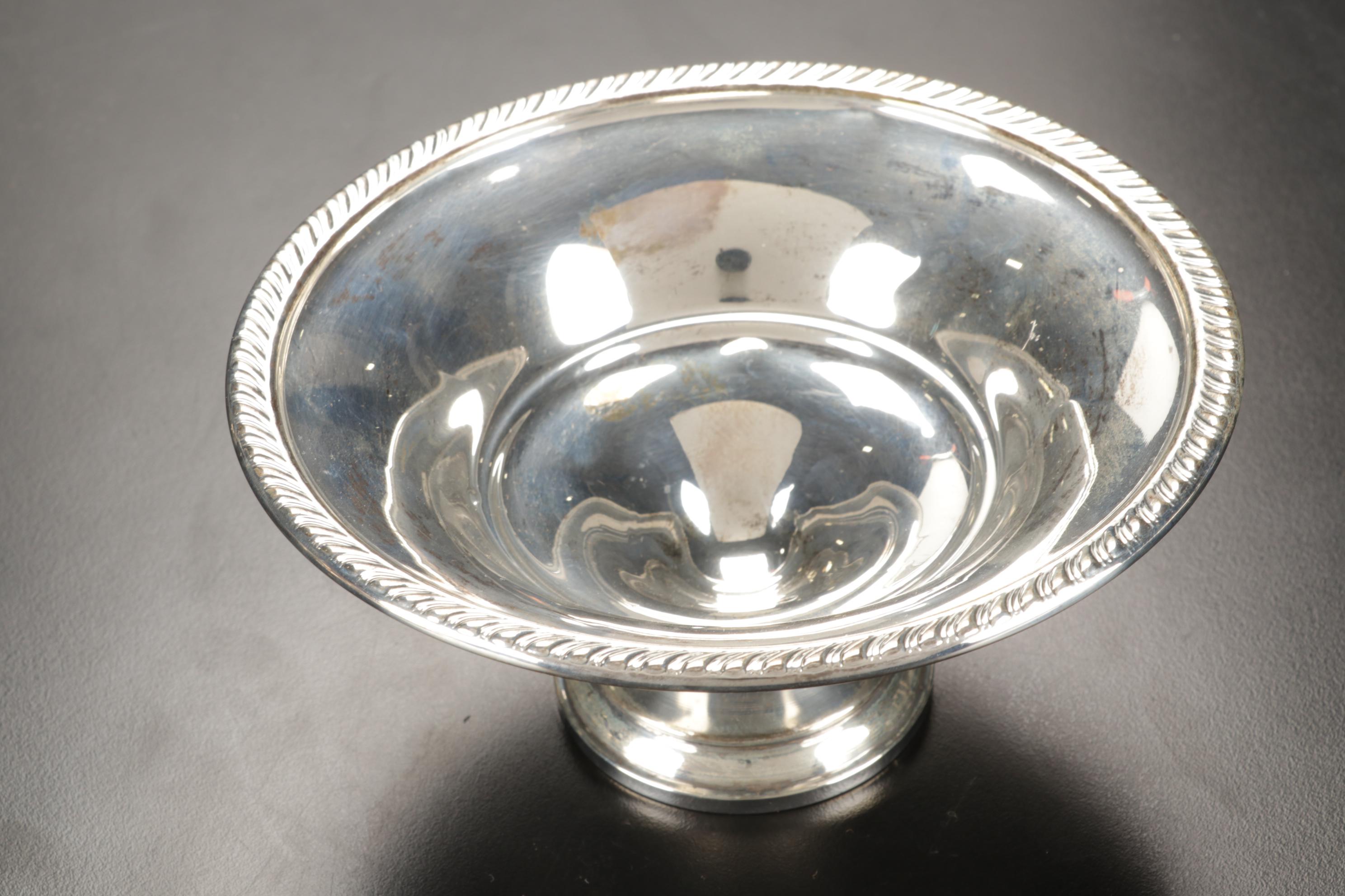 Reed & Barton "Trajan" Sterling Silver Bowl with Weighted Silver Serveware