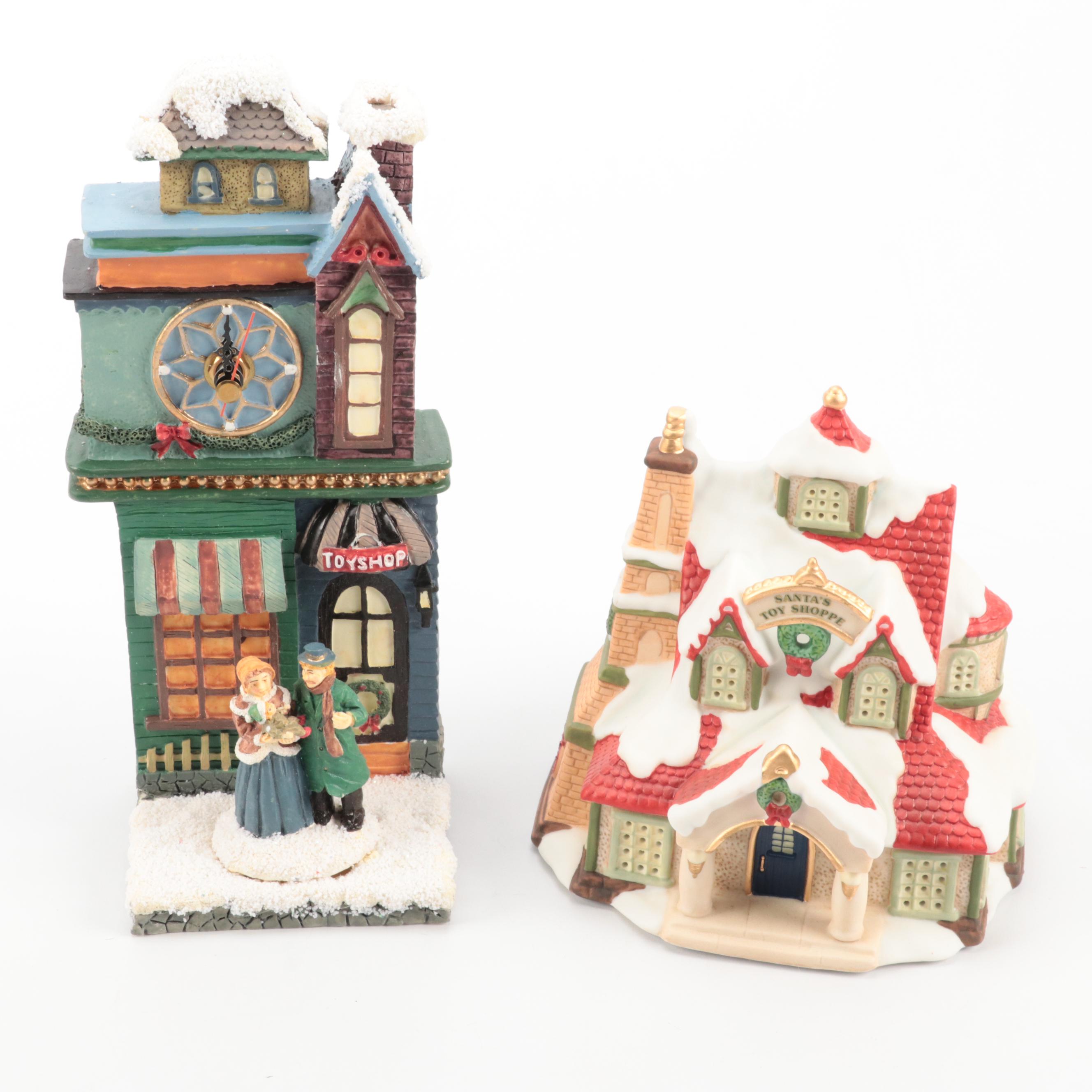 Hawthorne Nativity Set With Other Christmas Village Buildings and Accessories