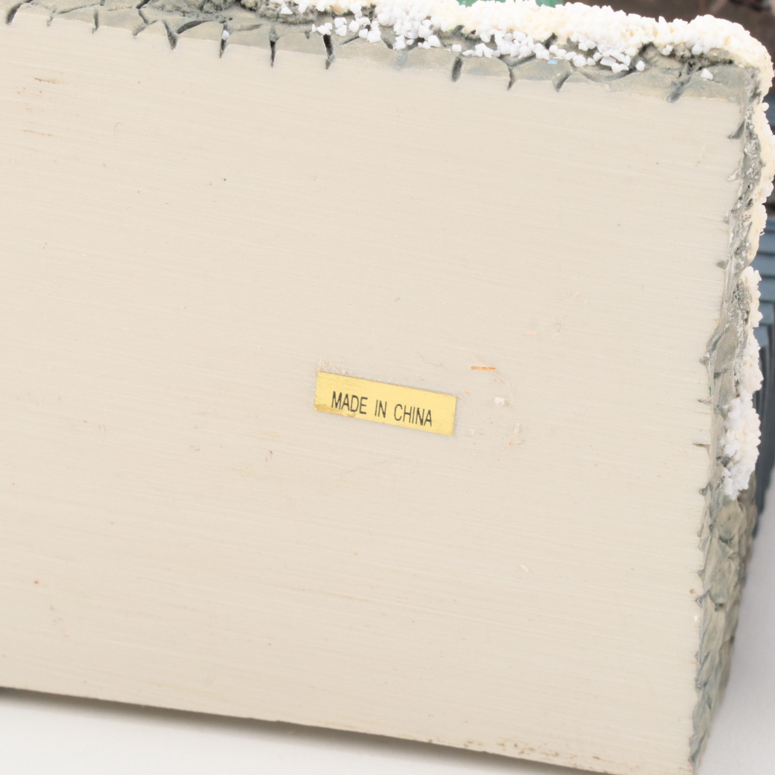 Hawthorne Nativity Set With Other Christmas Village Buildings and Accessories