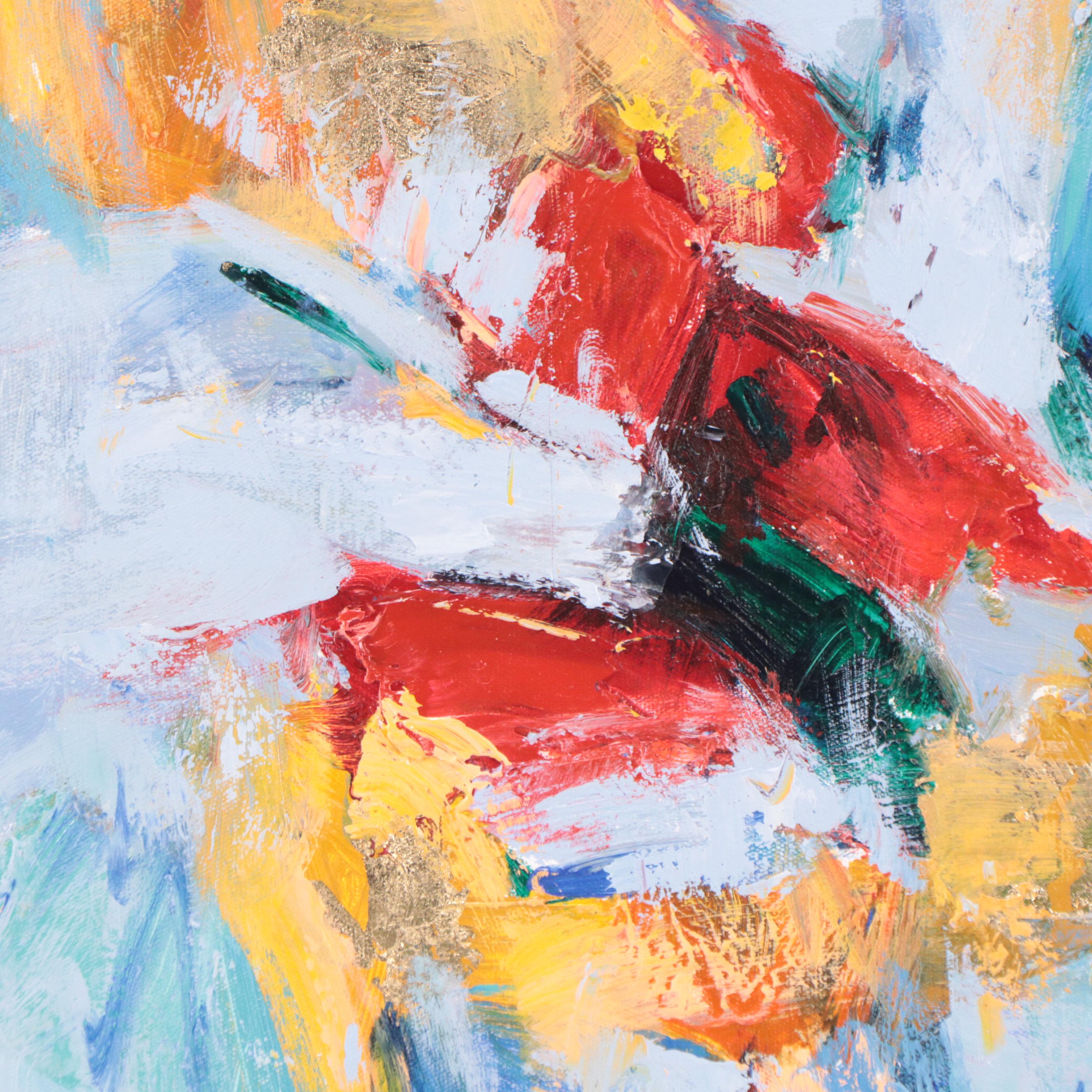 Sasha Abstract Acrylic Painting, 21st Century