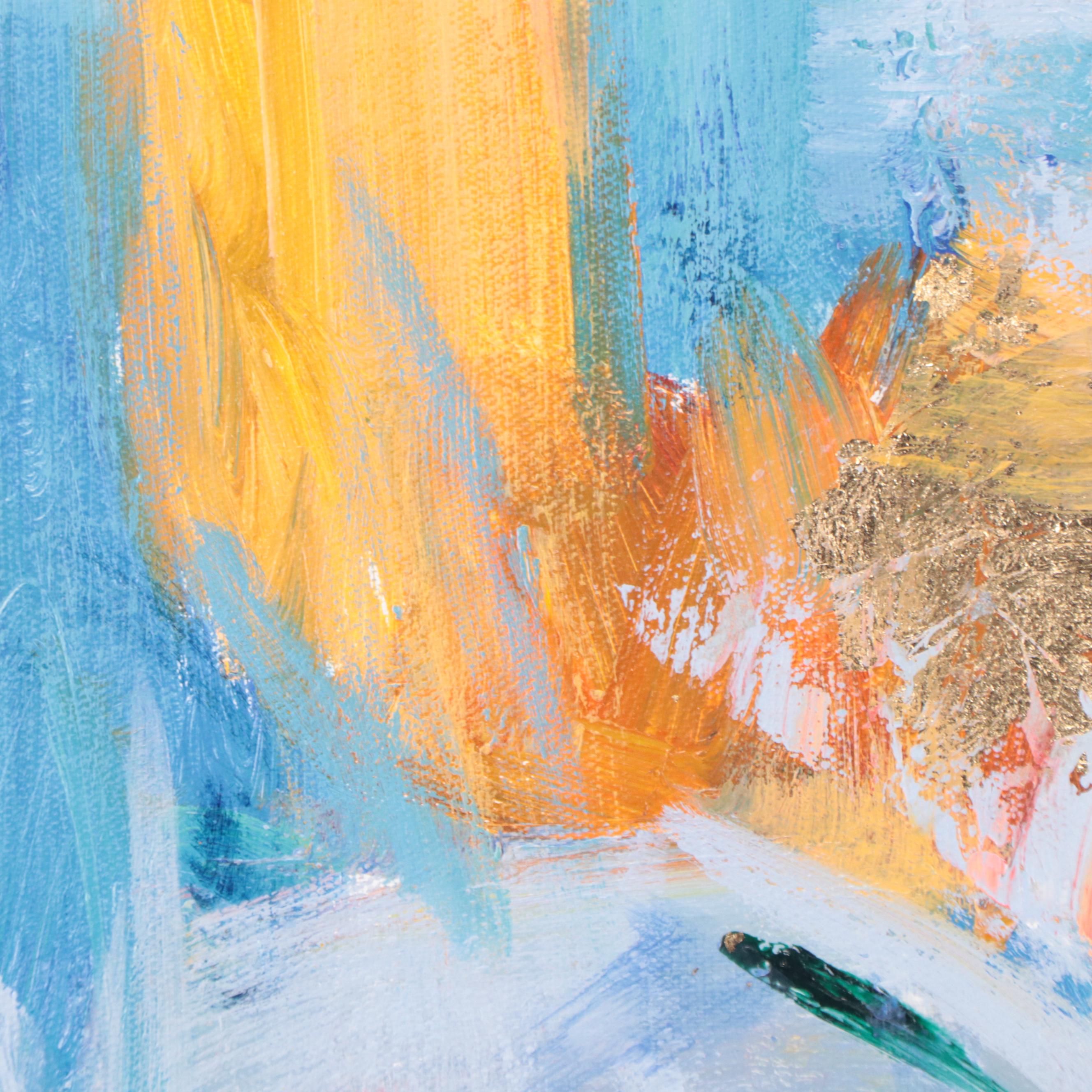 Sasha Abstract Acrylic Painting, 21st Century