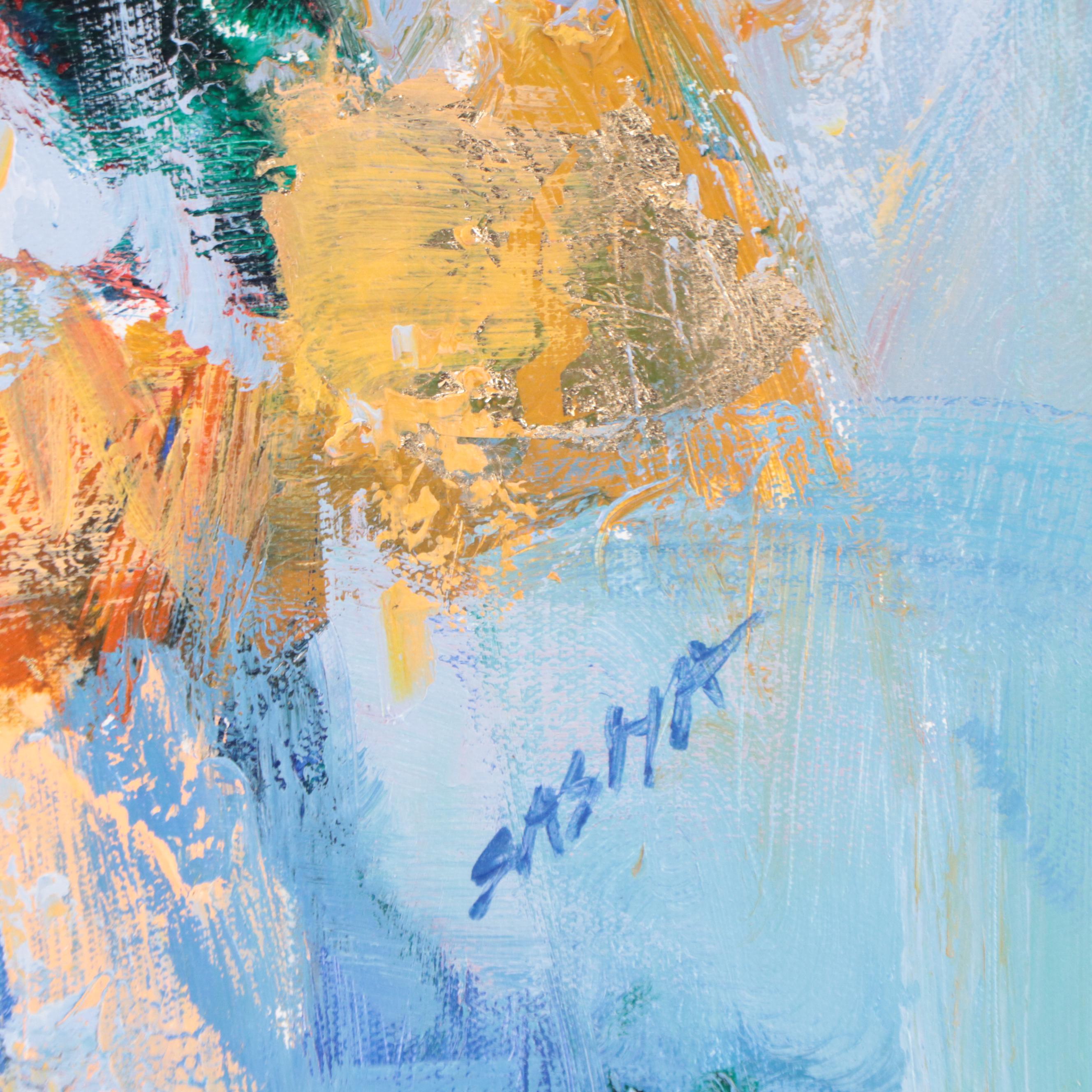 Sasha Abstract Acrylic Painting, 21st Century