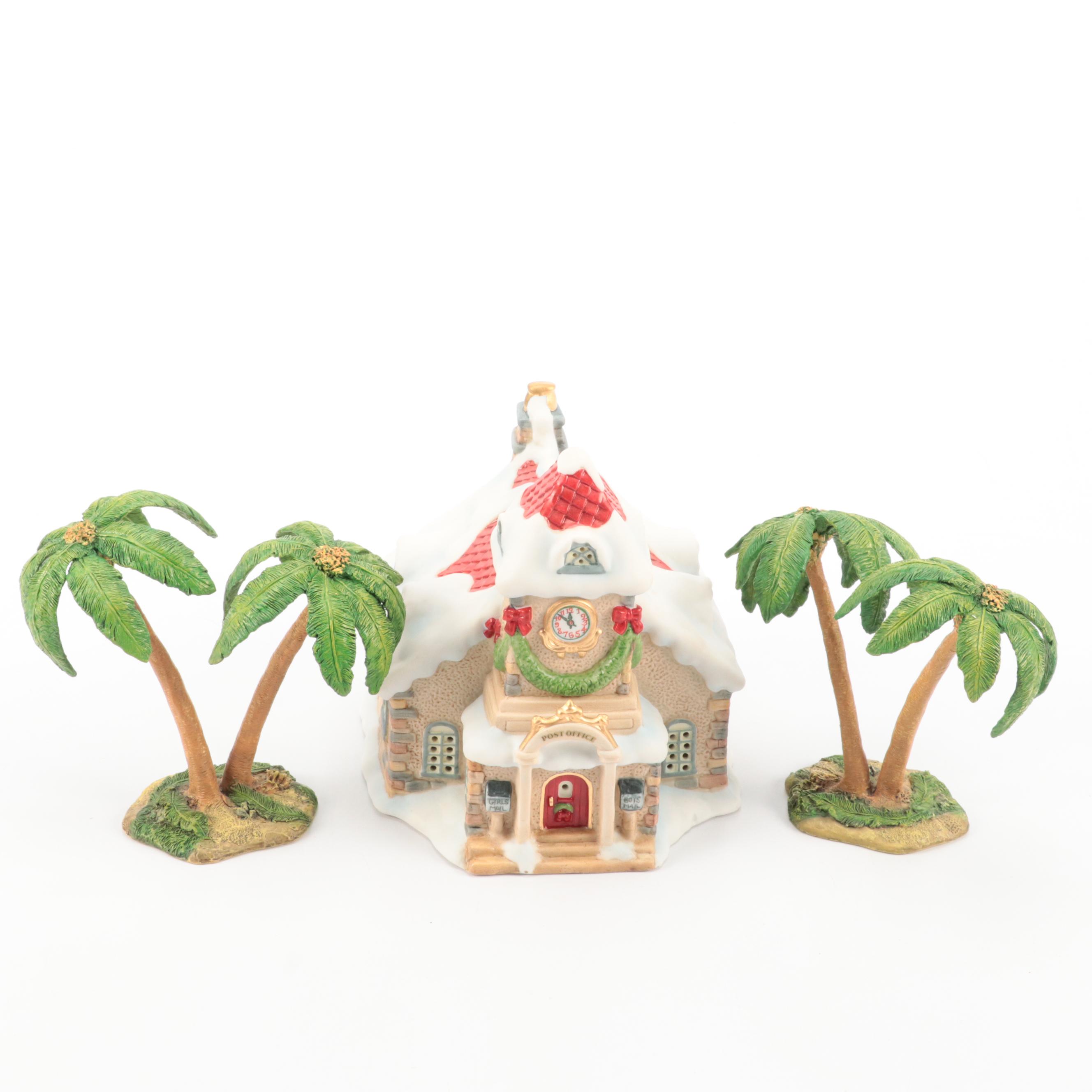 Hawthorne Nativity Set With Other Christmas Village Buildings and Accessories