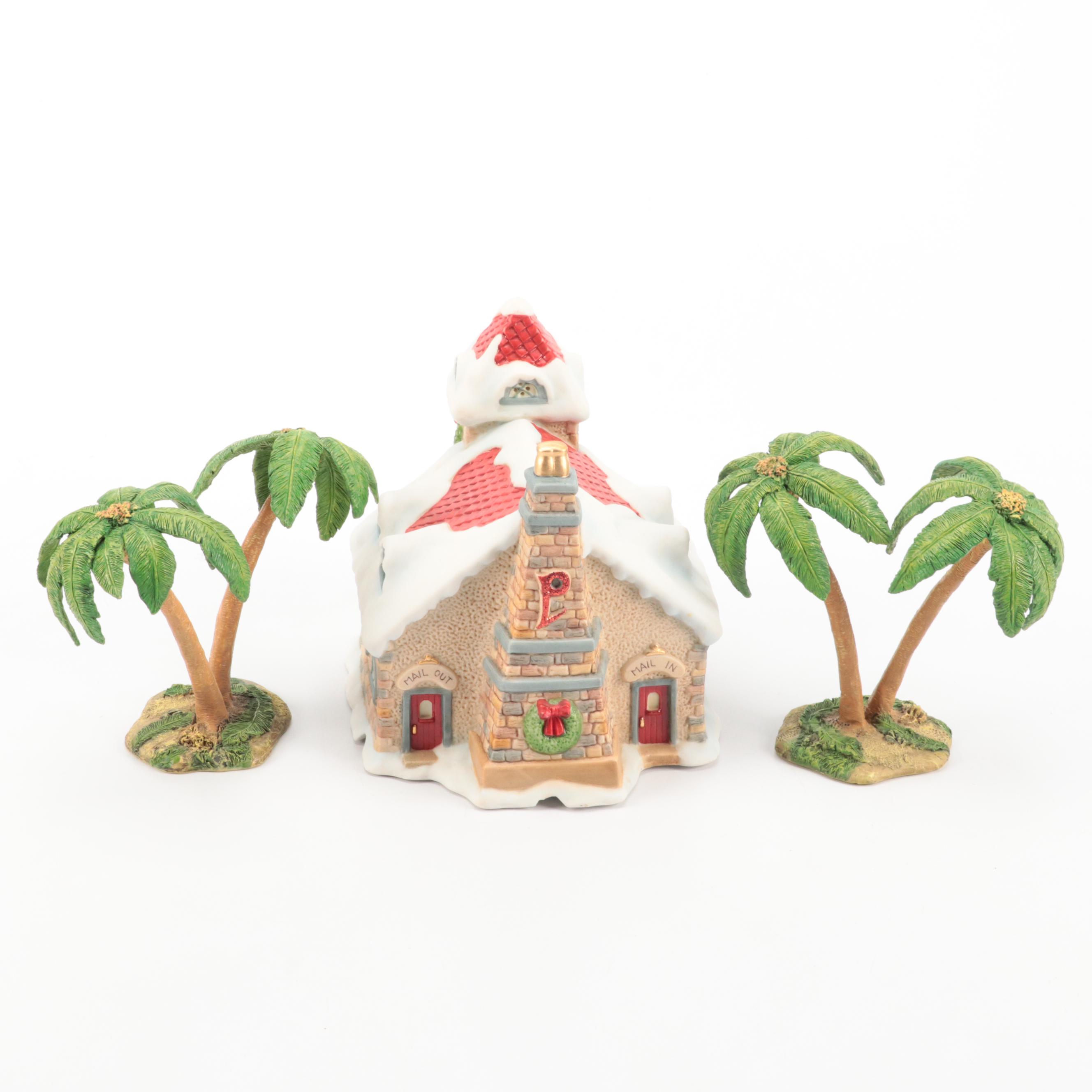 Hawthorne Nativity Set With Other Christmas Village Buildings and Accessories