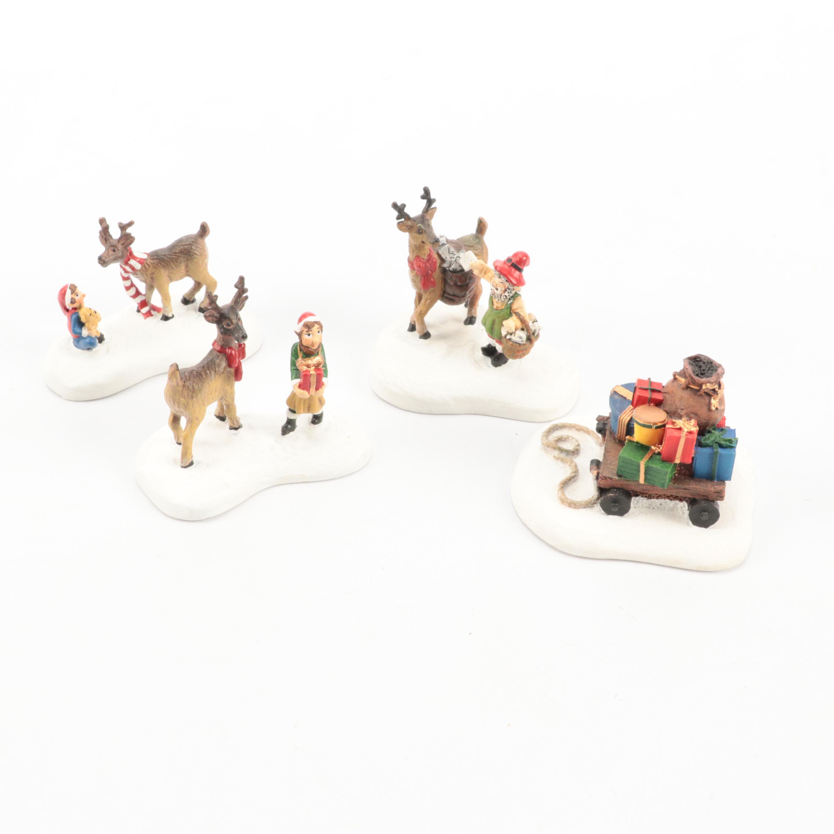 Hawthorne Nativity Set With Other Christmas Village Buildings and Accessories