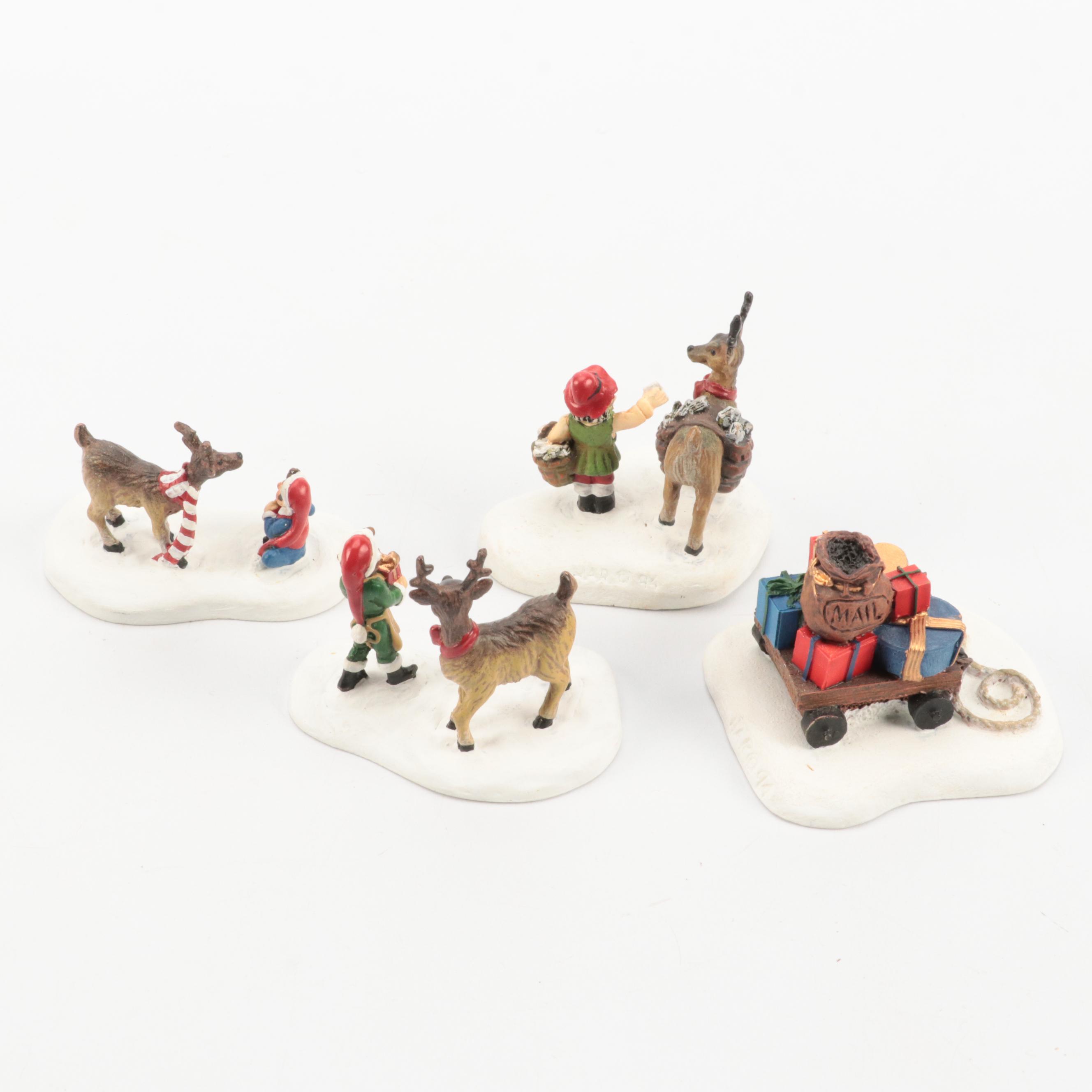 Hawthorne Nativity Set With Other Christmas Village Buildings and Accessories