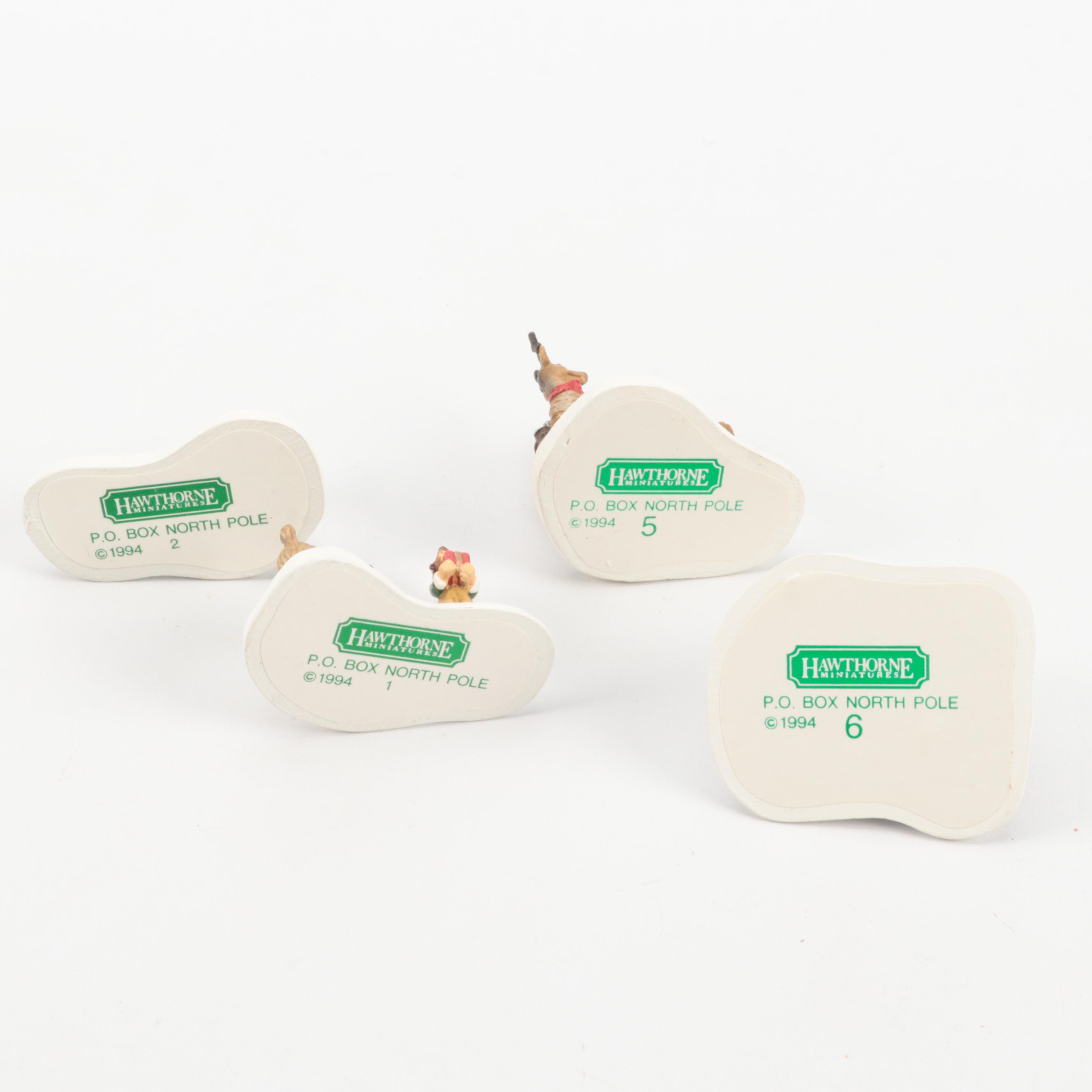 Hawthorne Nativity Set With Other Christmas Village Buildings and Accessories