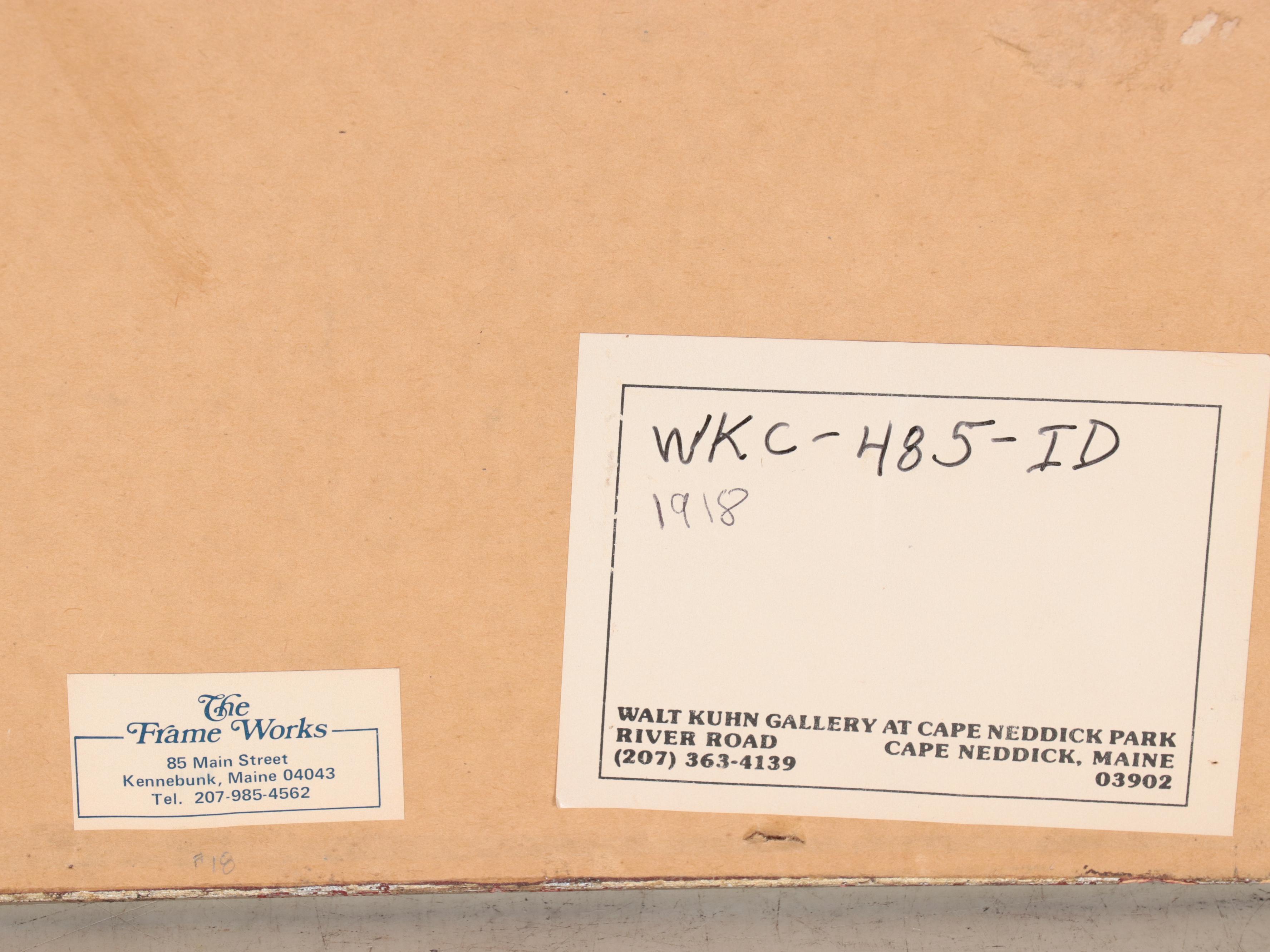 Walt Kuhn Ink Drawing "Two Nude Women Standing"