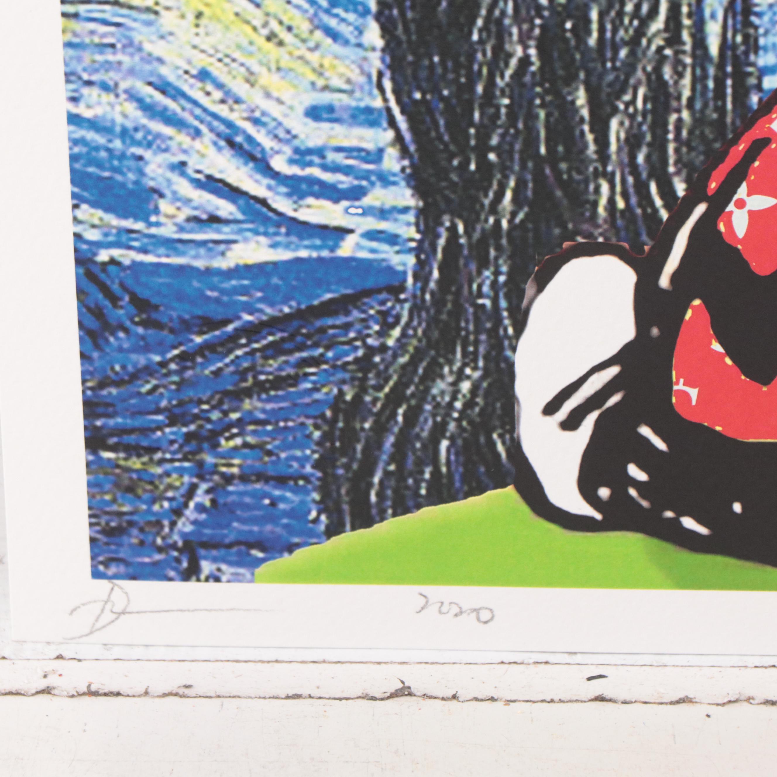 Death NYC Pop Art Graphic Print of Peanuts x Starry Night, 2020