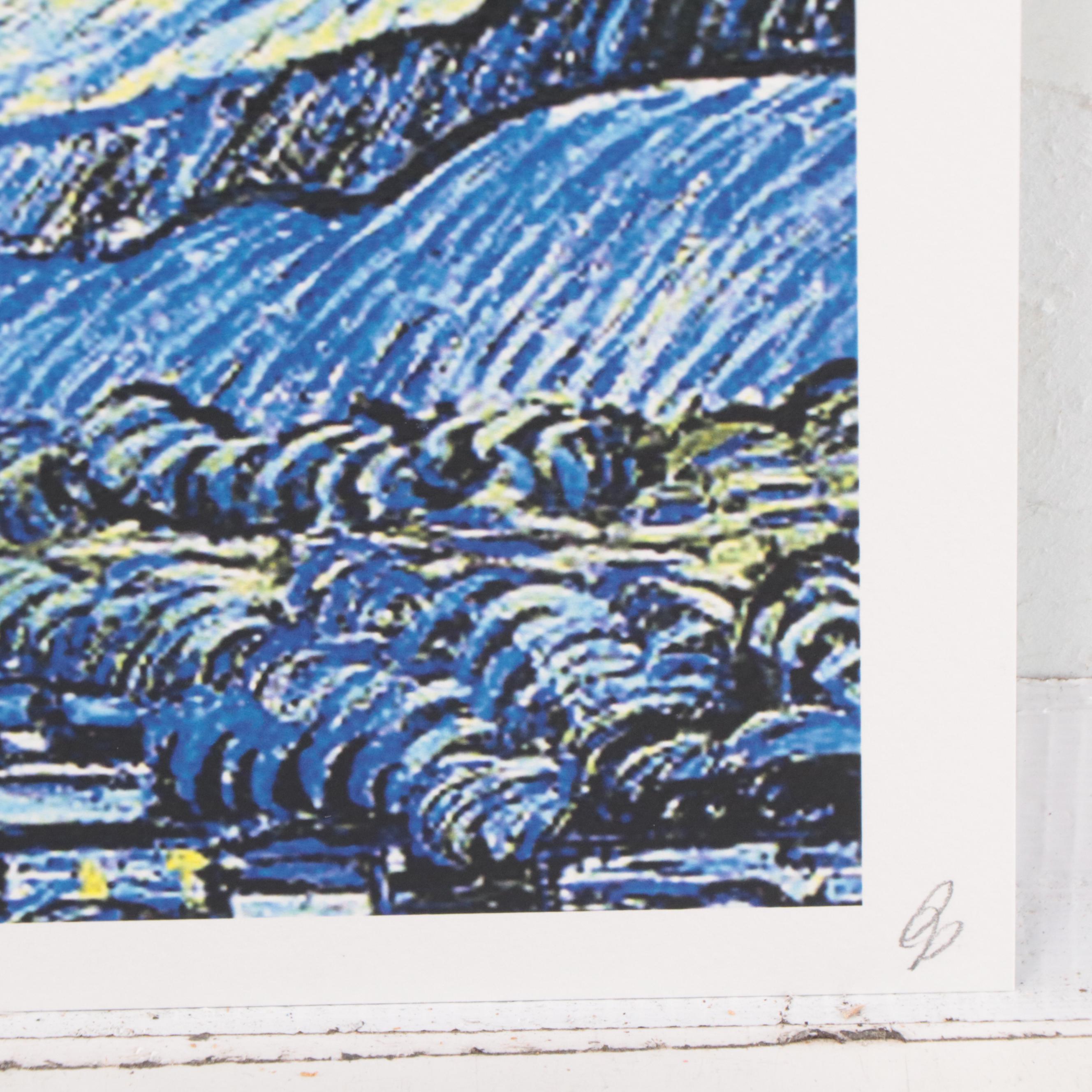 Death NYC Pop Art Graphic Print of Peanuts x Starry Night, 2020