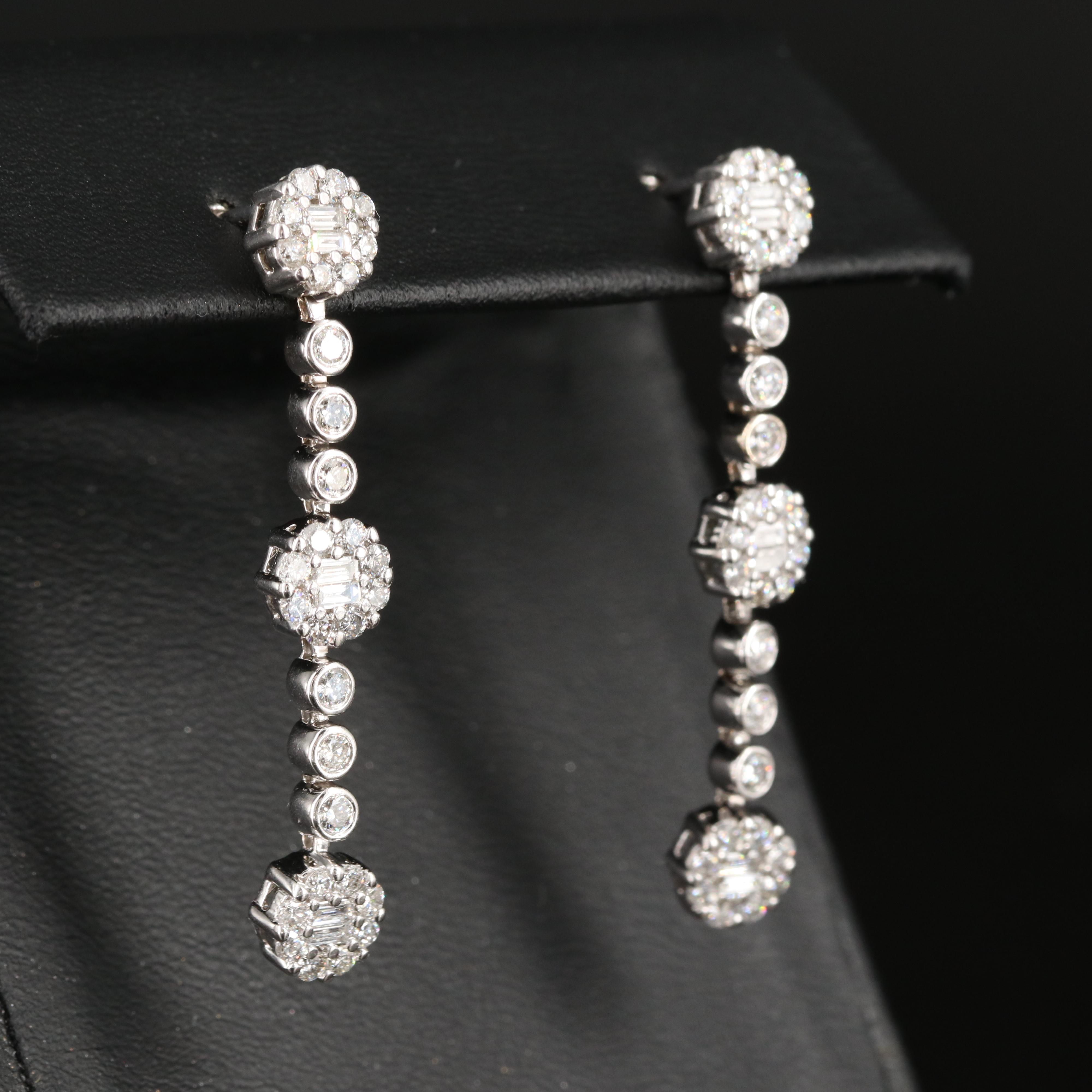 14K 1.90 CTW Diamond Earrings