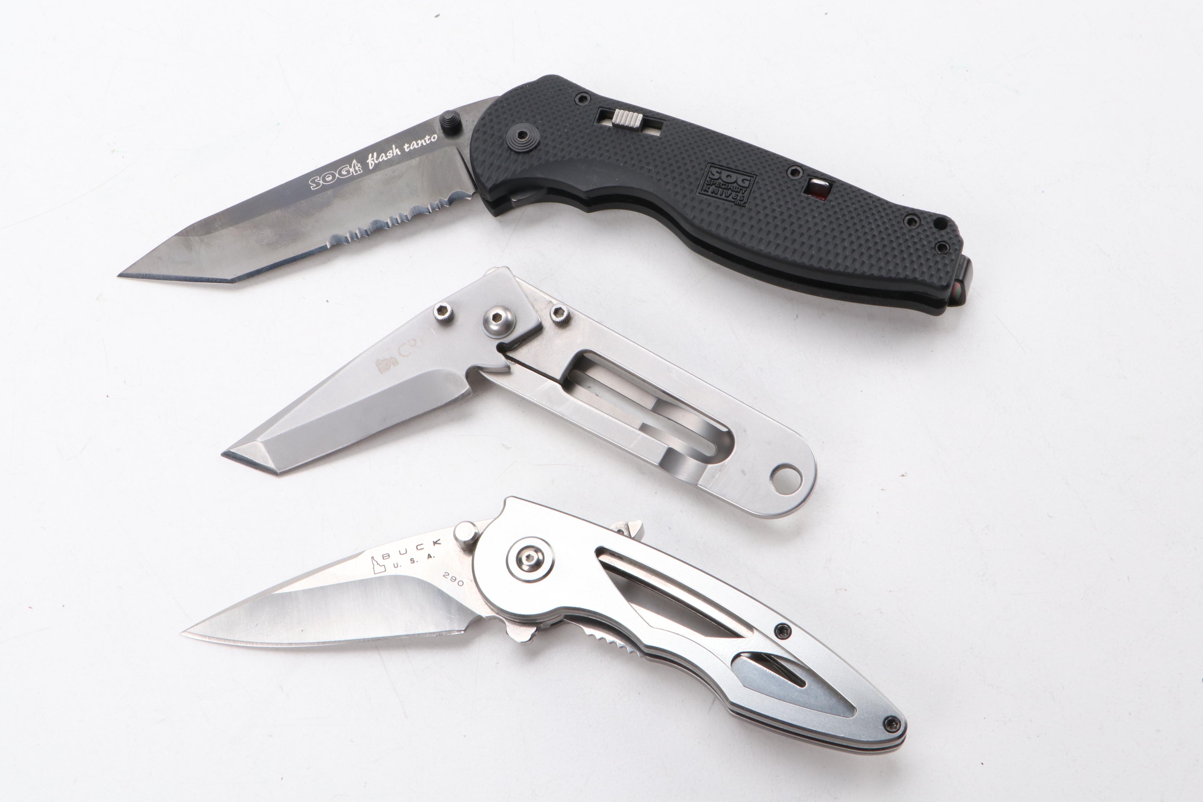 Collection of Ten Knives Including SOG