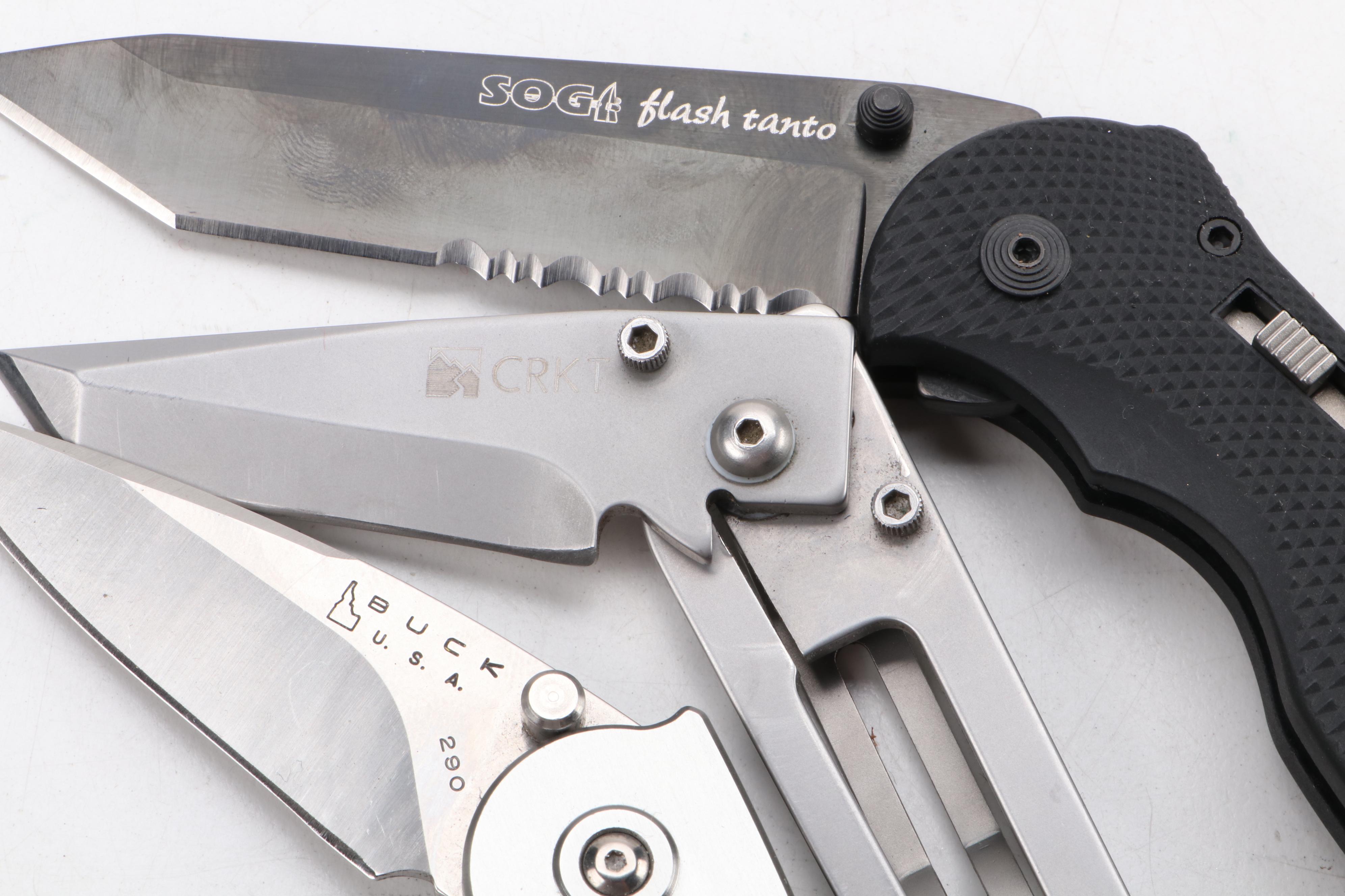 Collection of Ten Knives Including SOG