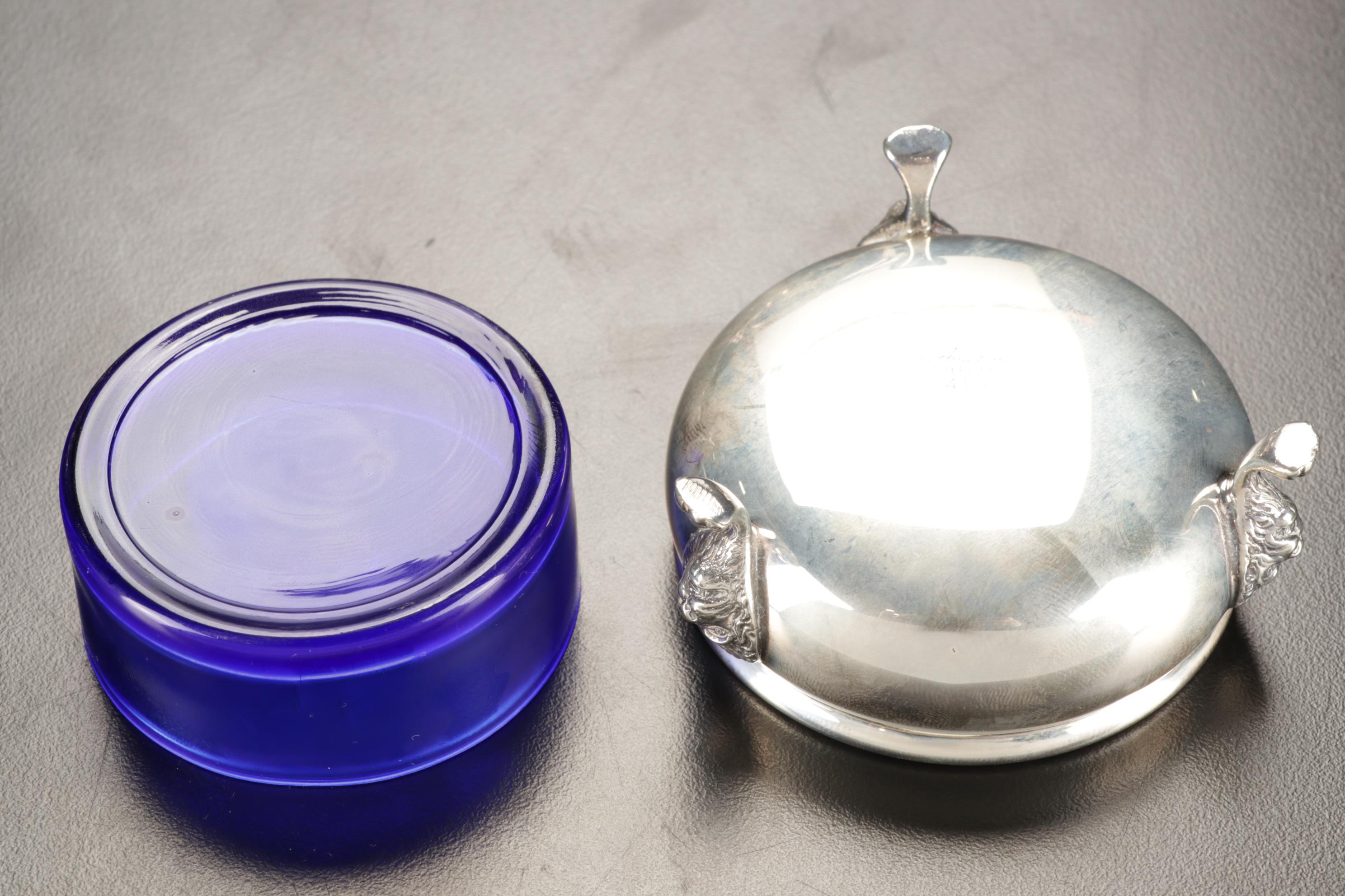 Hunt Silver Co. Lucky Sterling Silver Platter with Gorham and Other Tableware