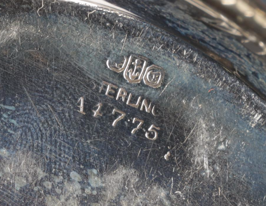 Hunt Silver Co. Lucky Sterling Silver Platter with Gorham and Other Tableware