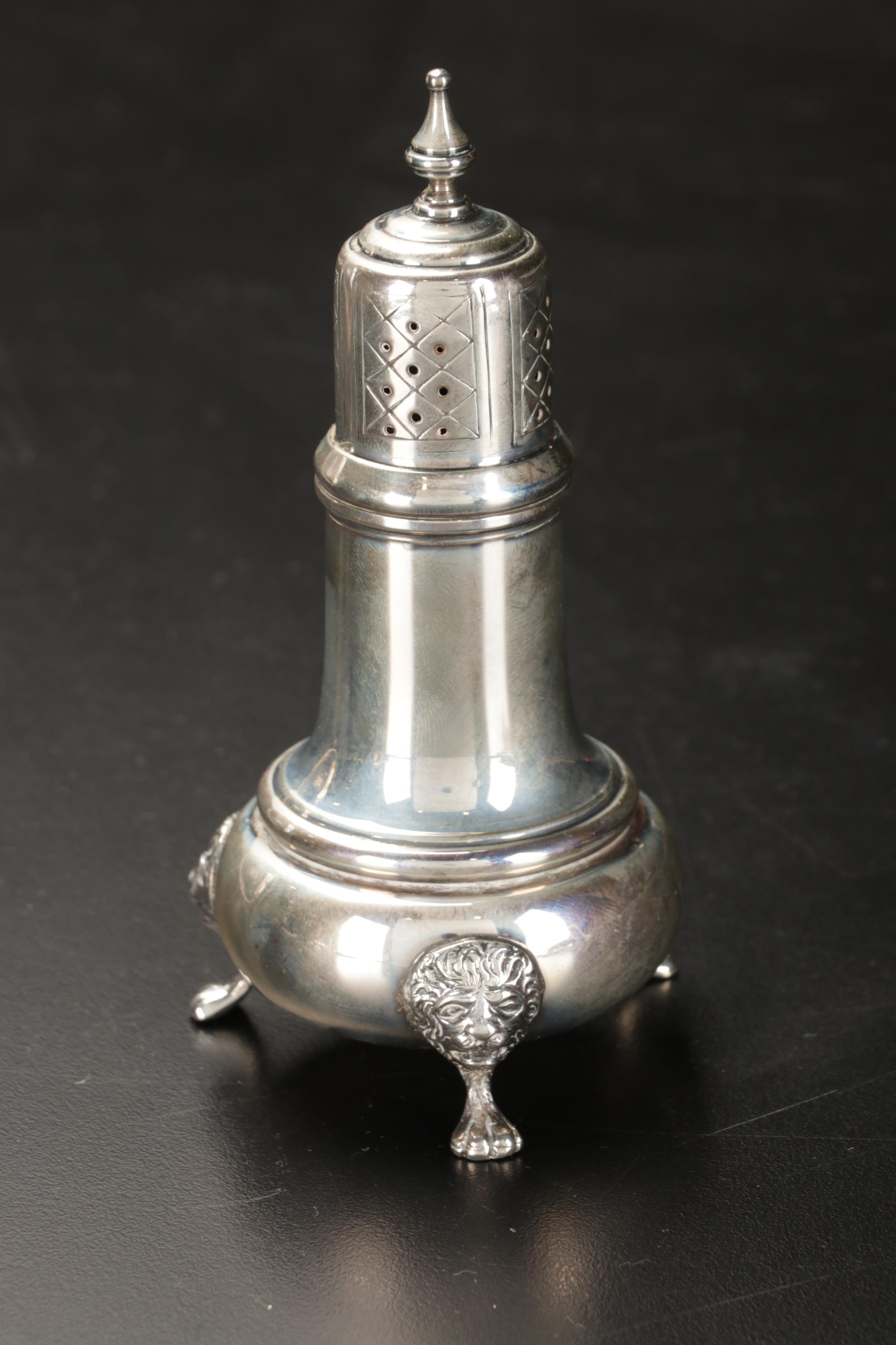 Hunt Silver Co. Lucky Sterling Silver Platter with Gorham and Other Tableware