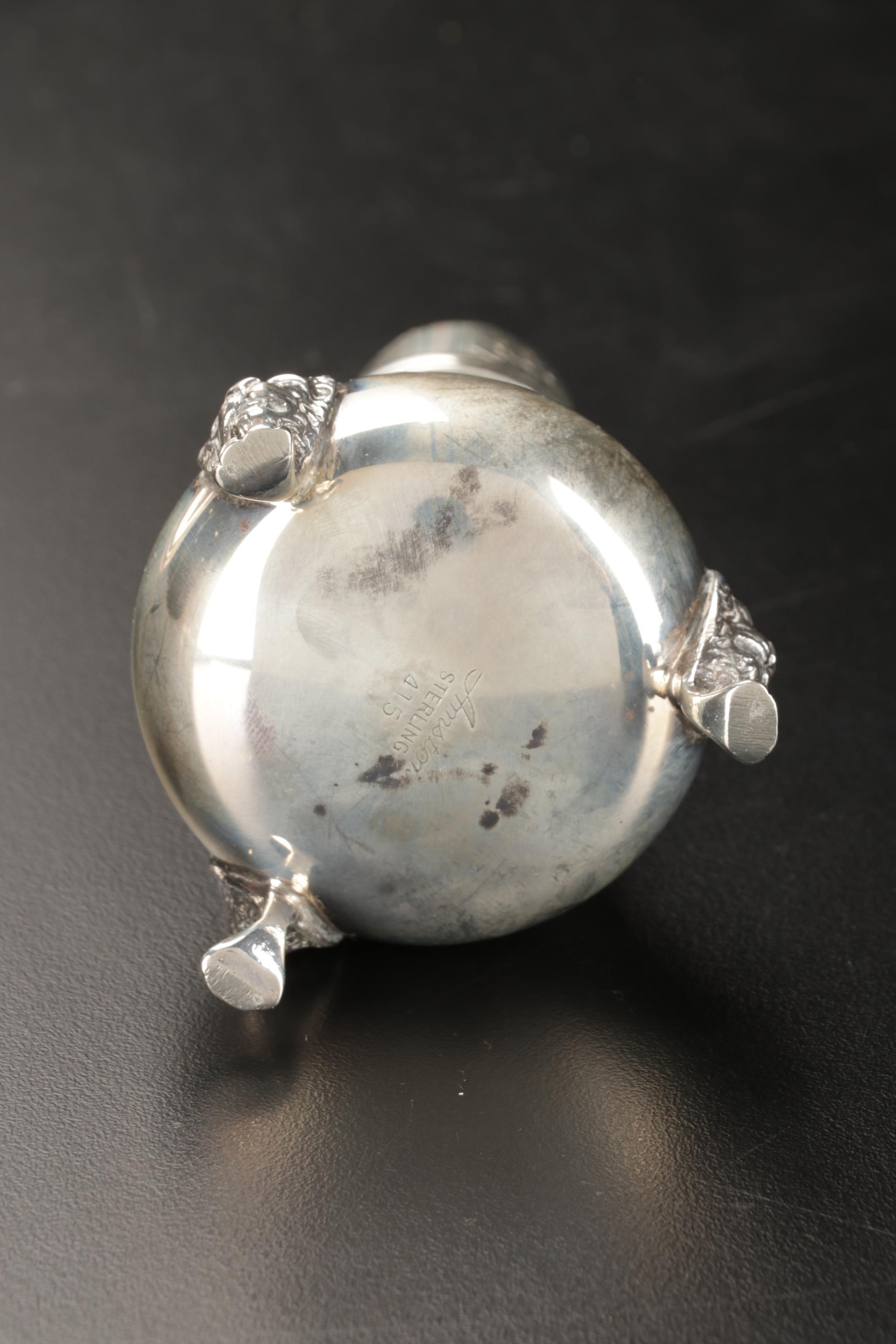 Hunt Silver Co. Lucky Sterling Silver Platter with Gorham and Other Tableware