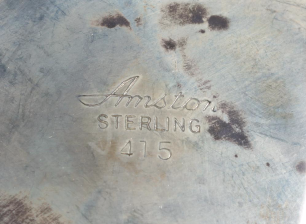 Hunt Silver Co. Lucky Sterling Silver Platter with Gorham and Other Tableware