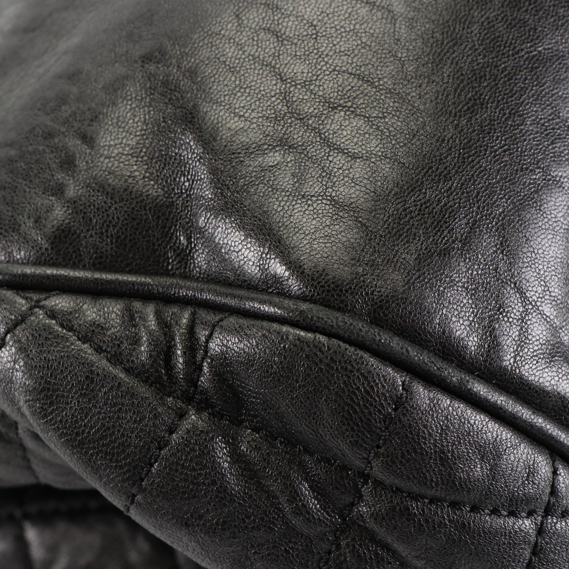 Chanel CC Perfect Day Tote in Crinkled Calfskin with Quilted Detail