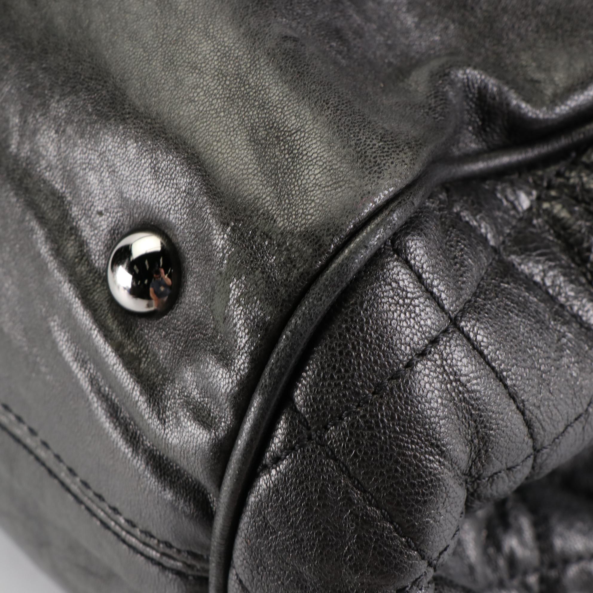 Chanel CC Perfect Day Tote in Crinkled Calfskin with Quilted Detail