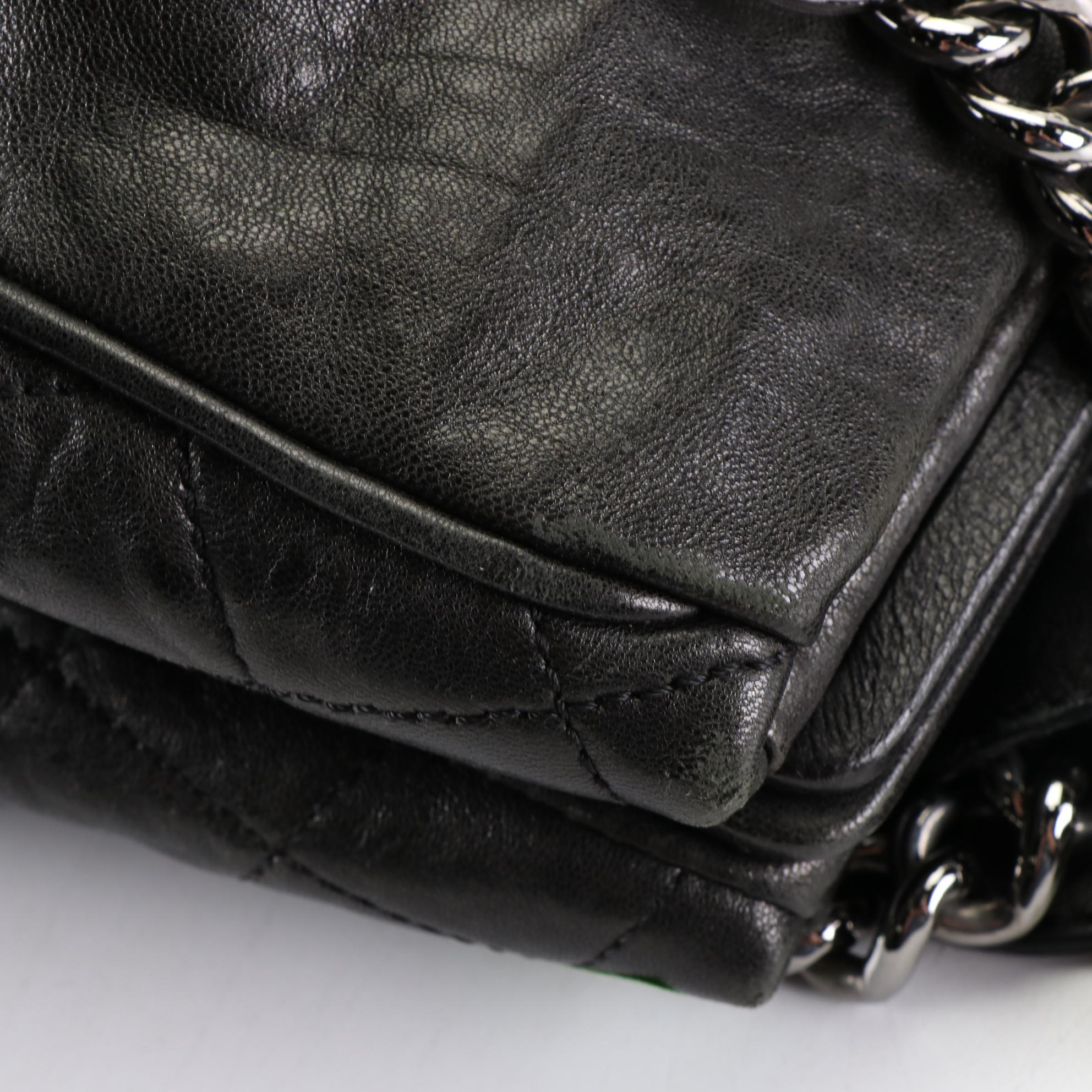 Chanel CC Perfect Day Tote in Crinkled Calfskin with Quilted Detail