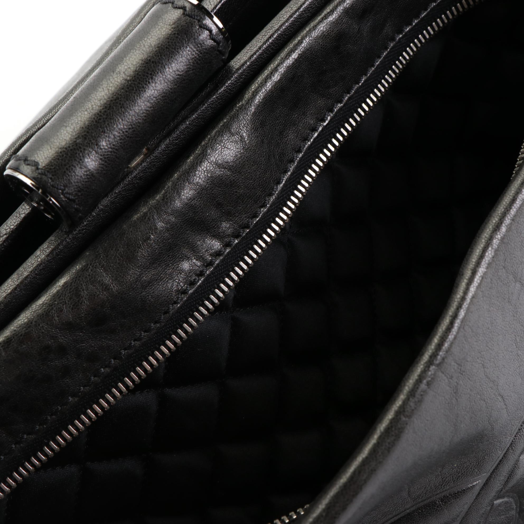 Chanel CC Perfect Day Tote in Crinkled Calfskin with Quilted Detail