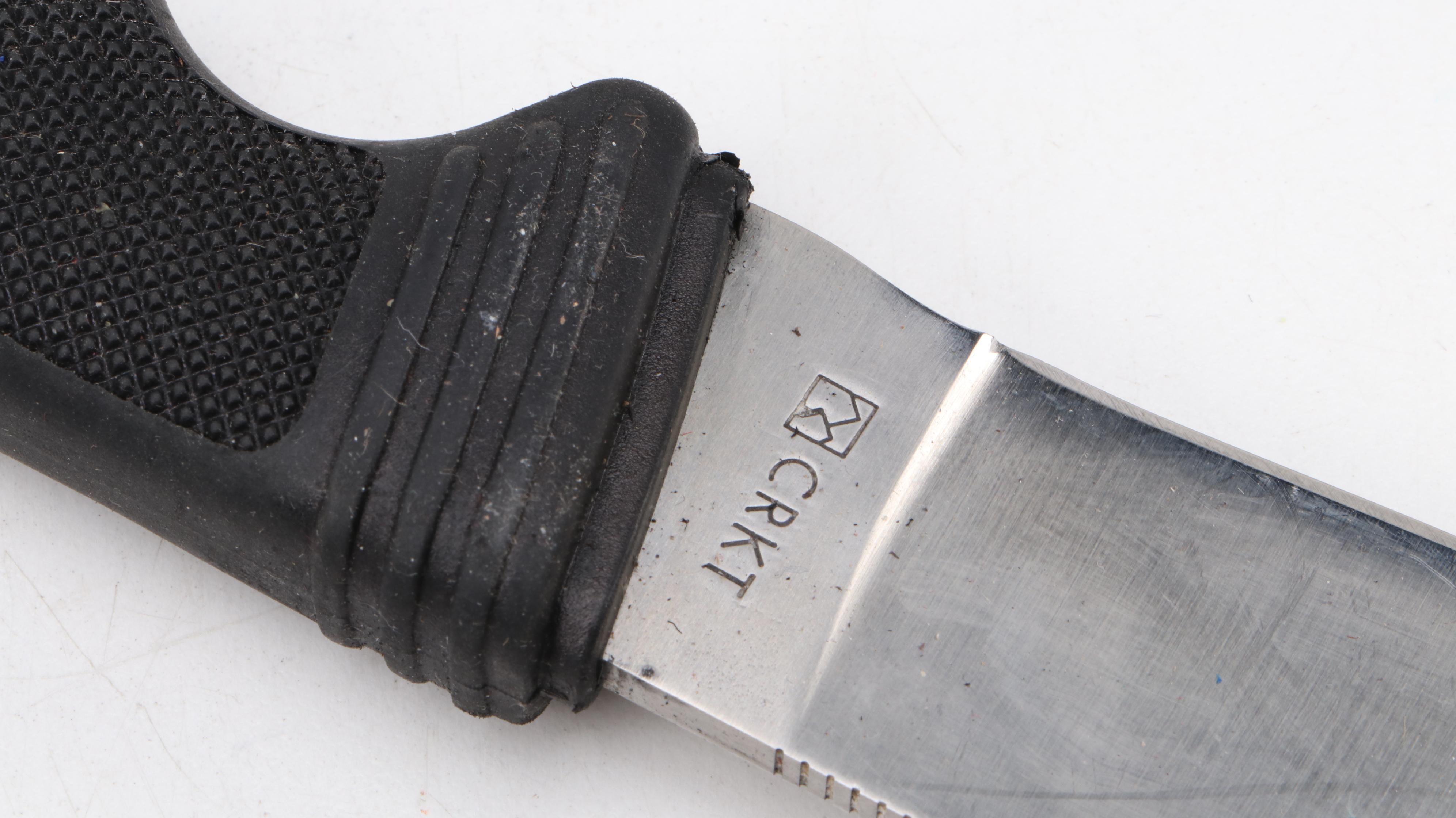 Collection of Five Fixed Blade Knives Including CRKT Wind River