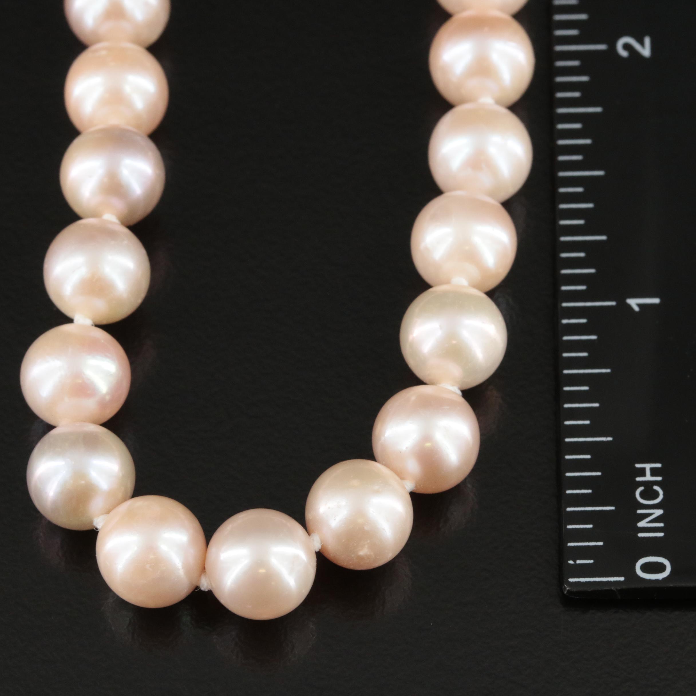 Pearl Necklace with 14K Clasp
