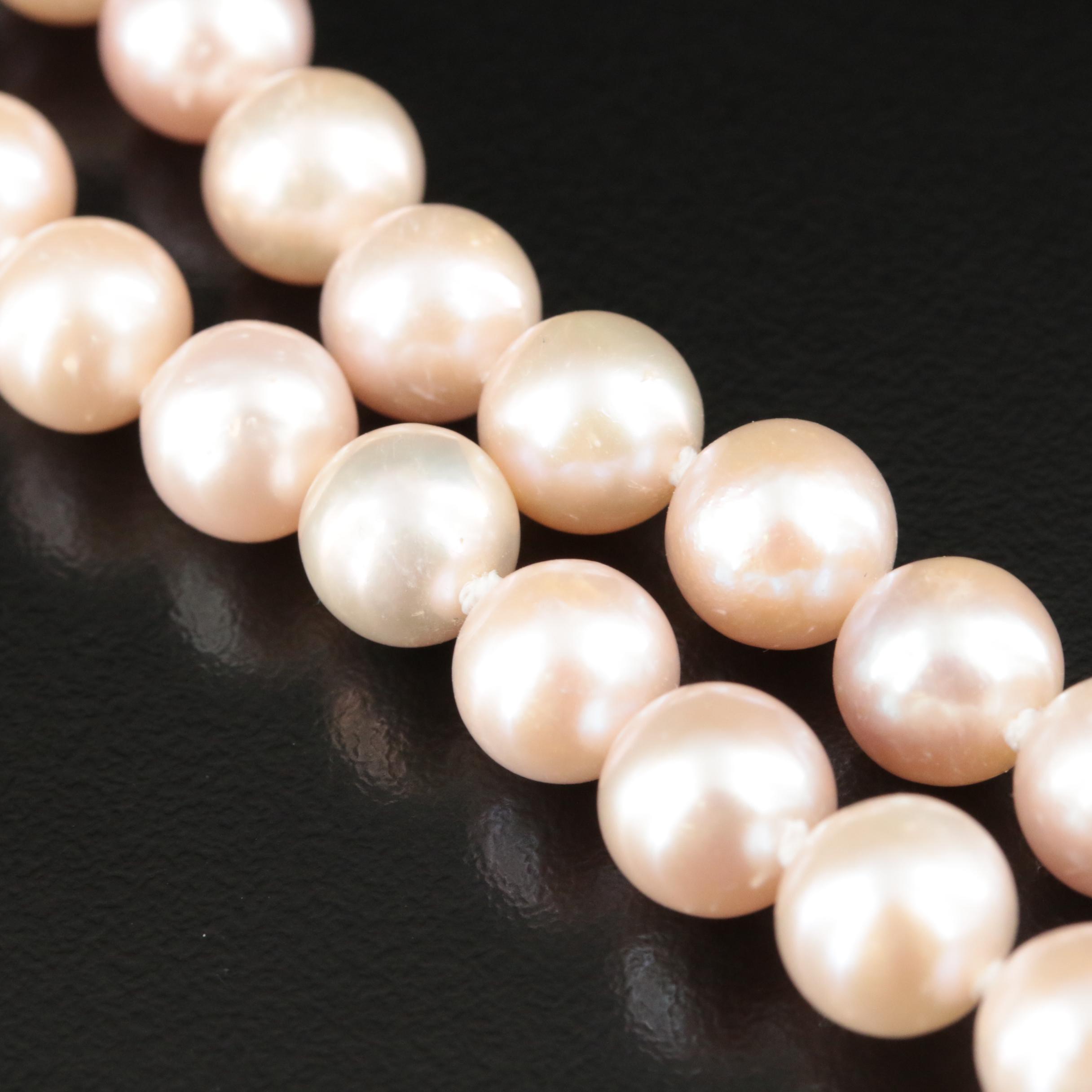 Pearl Necklace with 14K Clasp