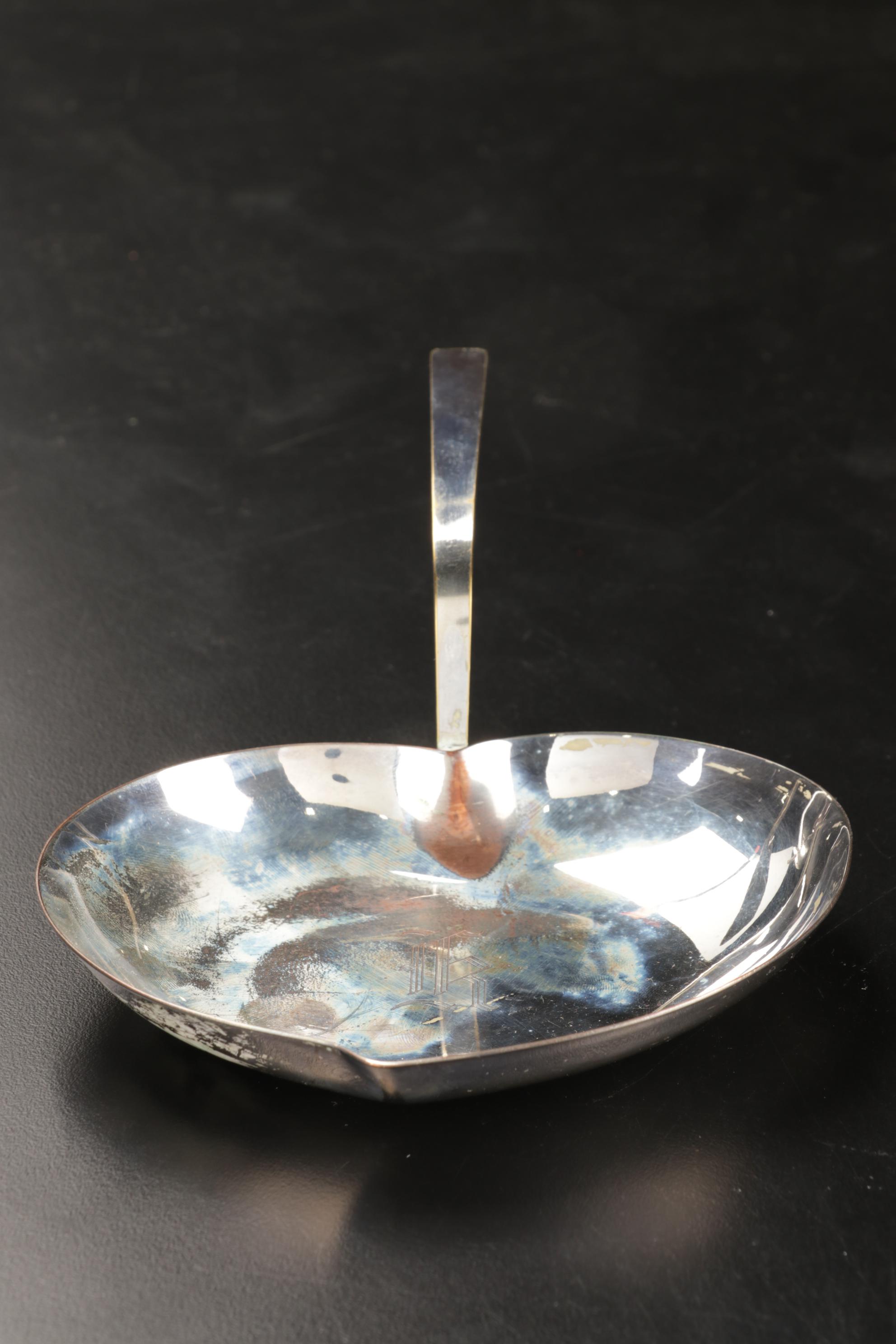 Silver Plate Biscuit Box, Scuttle Salt Cellar, Silent Butlers, and More