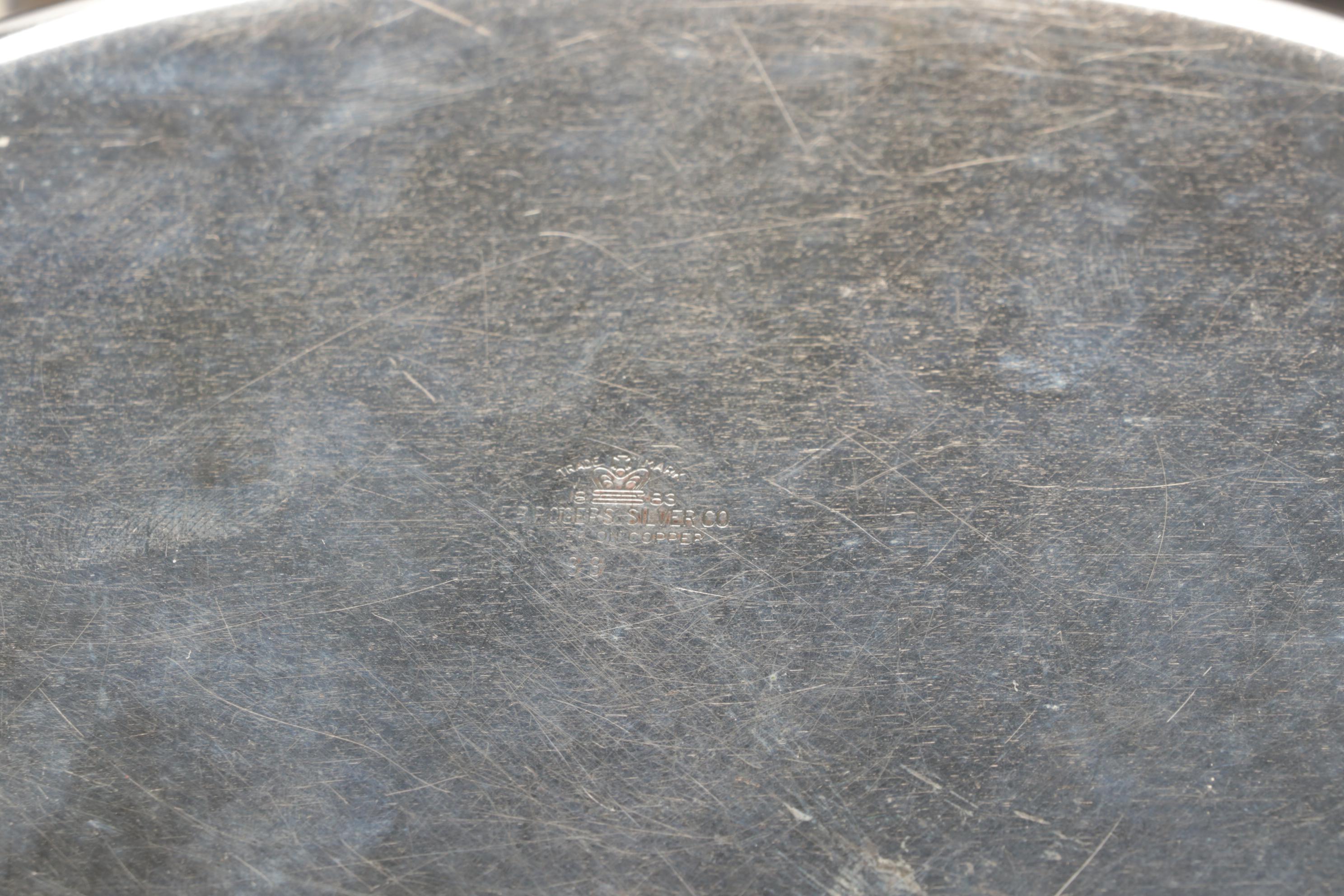 Silver Plate Biscuit Box, Scuttle Salt Cellar, Silent Butlers, and More