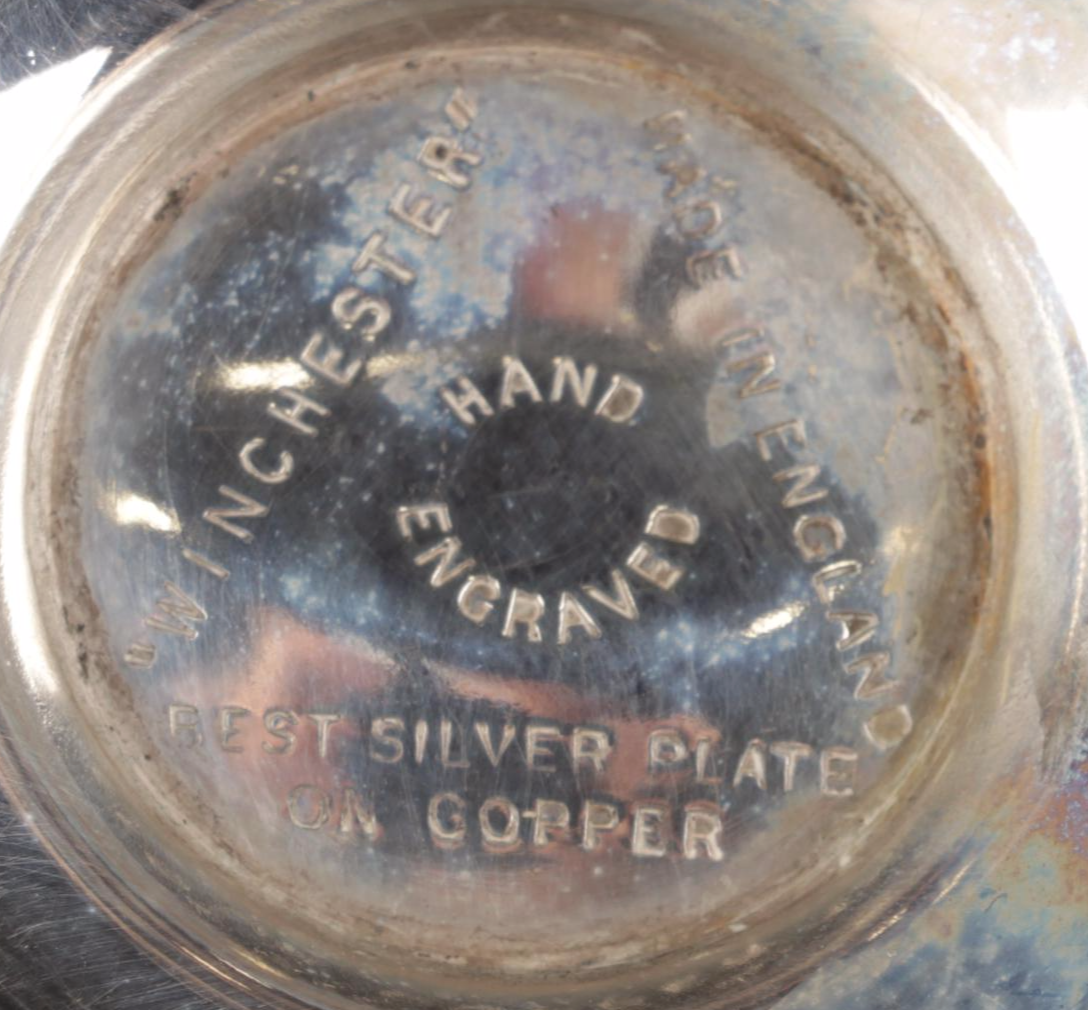 Silver Plate Biscuit Box, Scuttle Salt Cellar, Silent Butlers, and More
