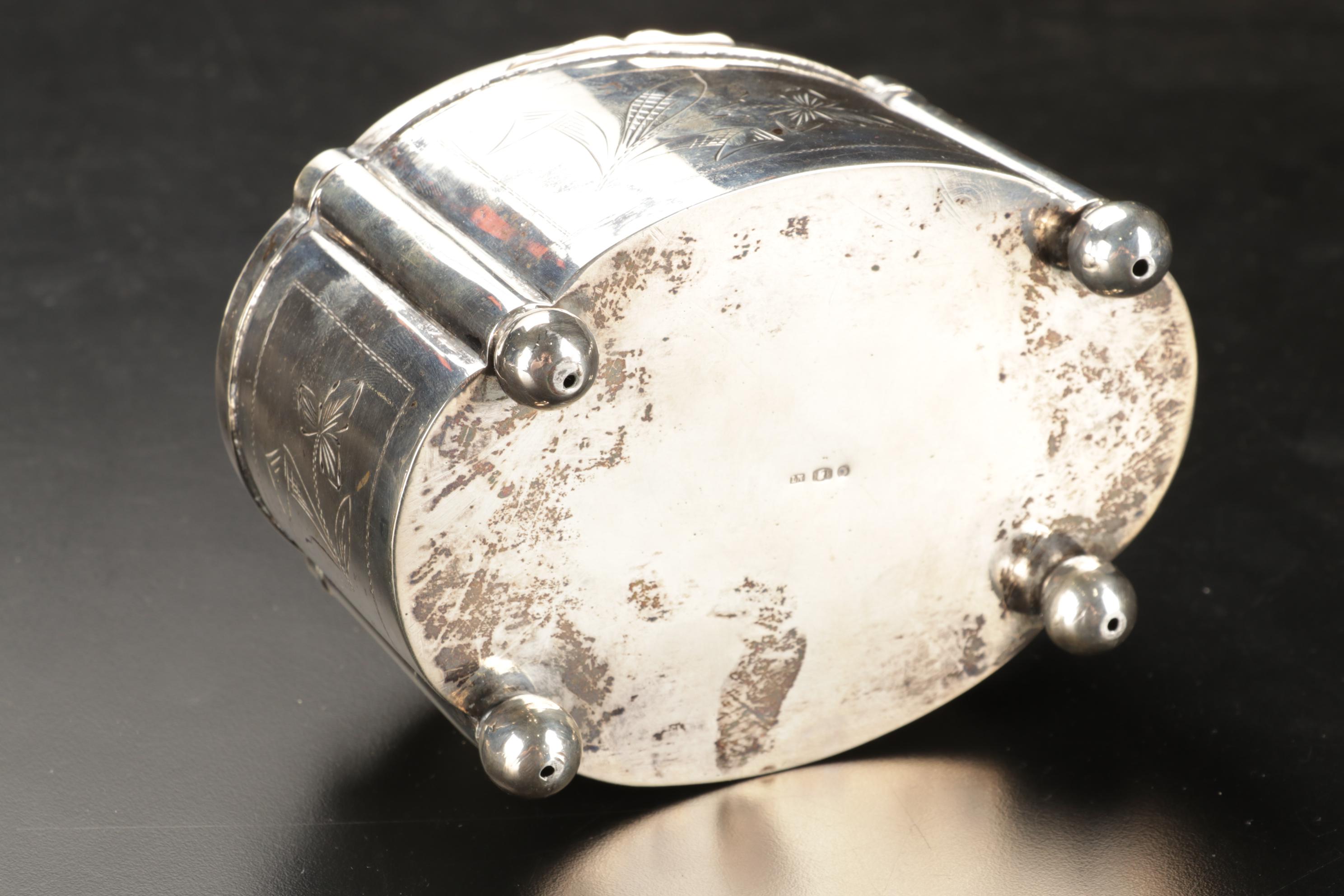 Silver Plate Biscuit Box, Scuttle Salt Cellar, Silent Butlers, and More