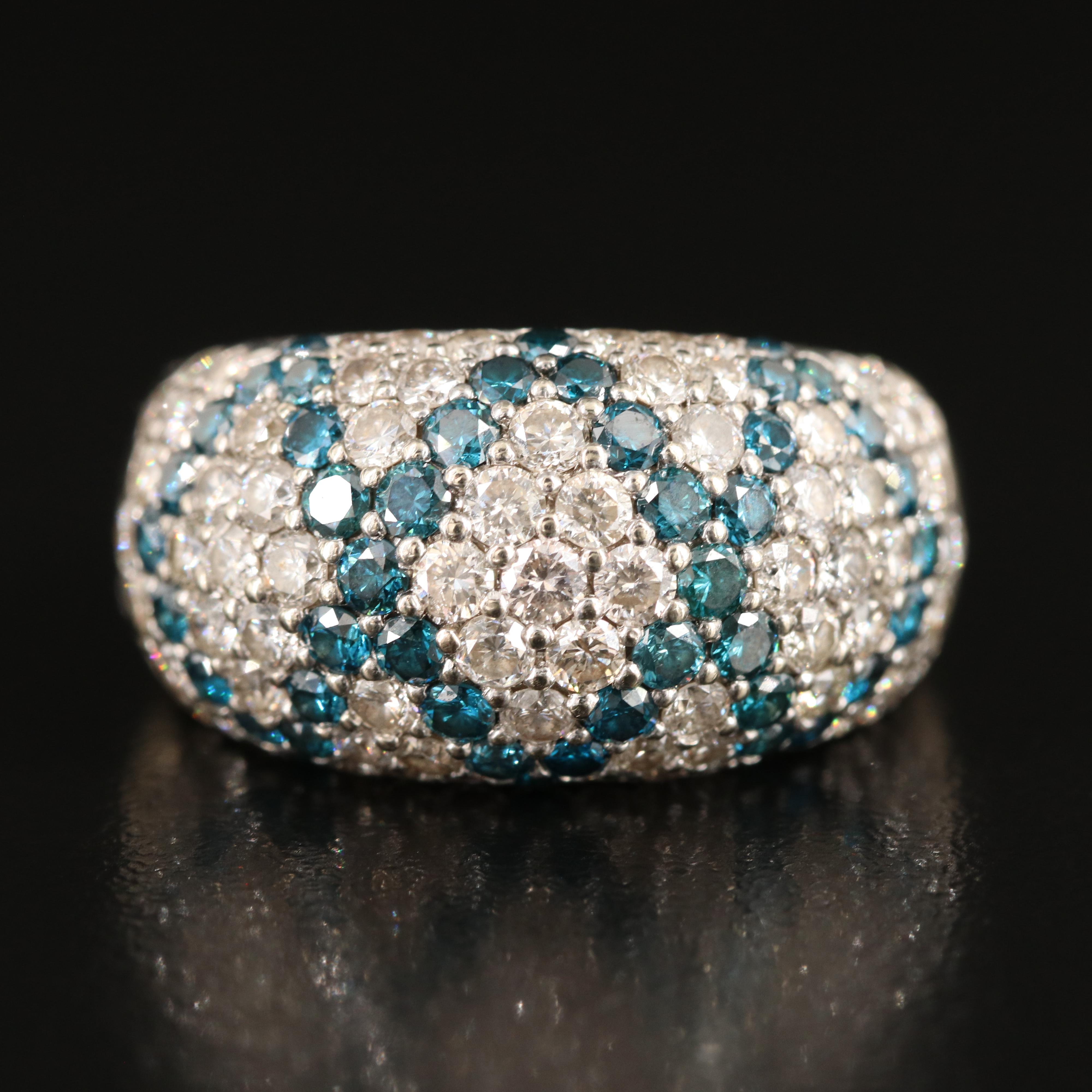 14K 2.97 CTW Diamond Dome Ring