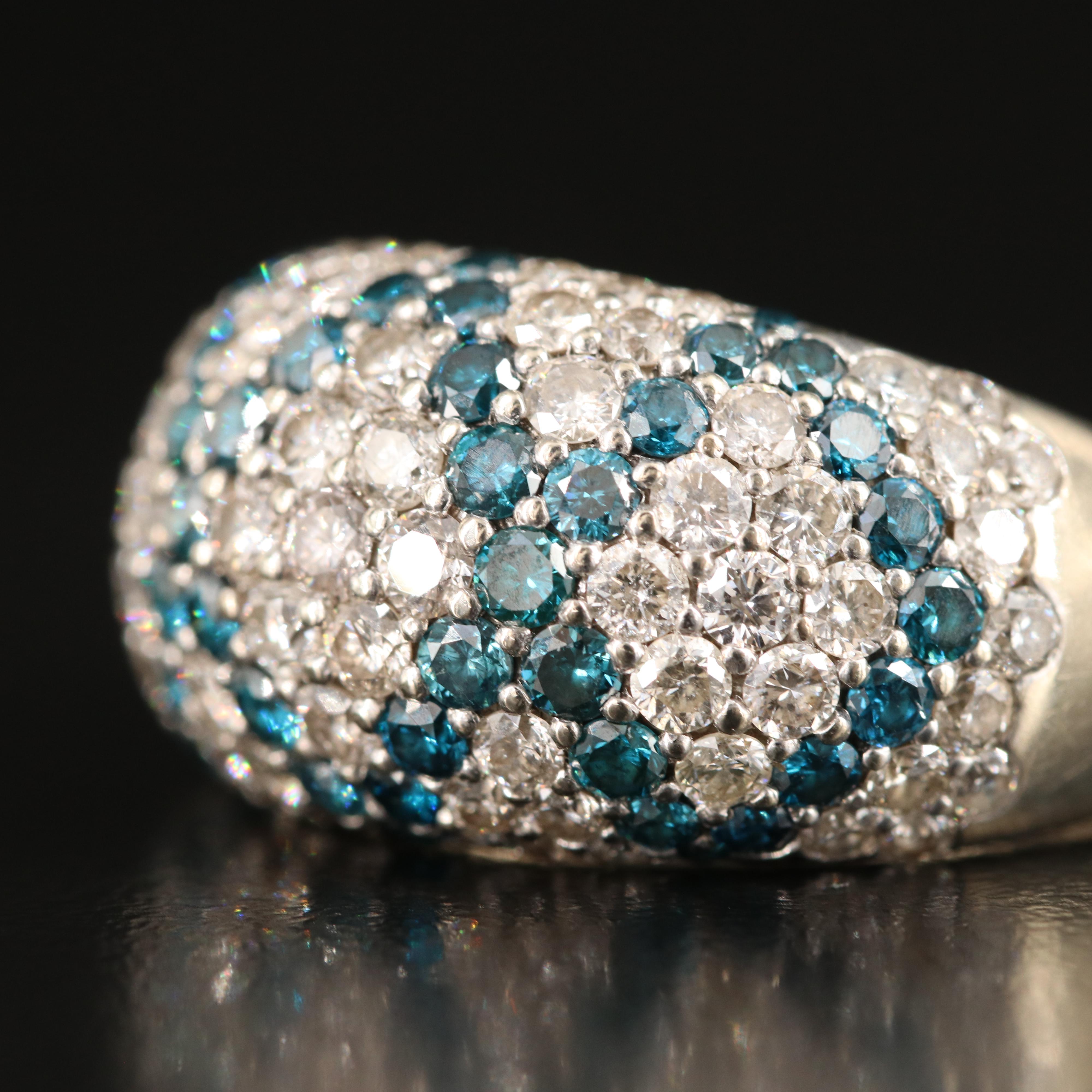 14K 2.97 CTW Diamond Dome Ring