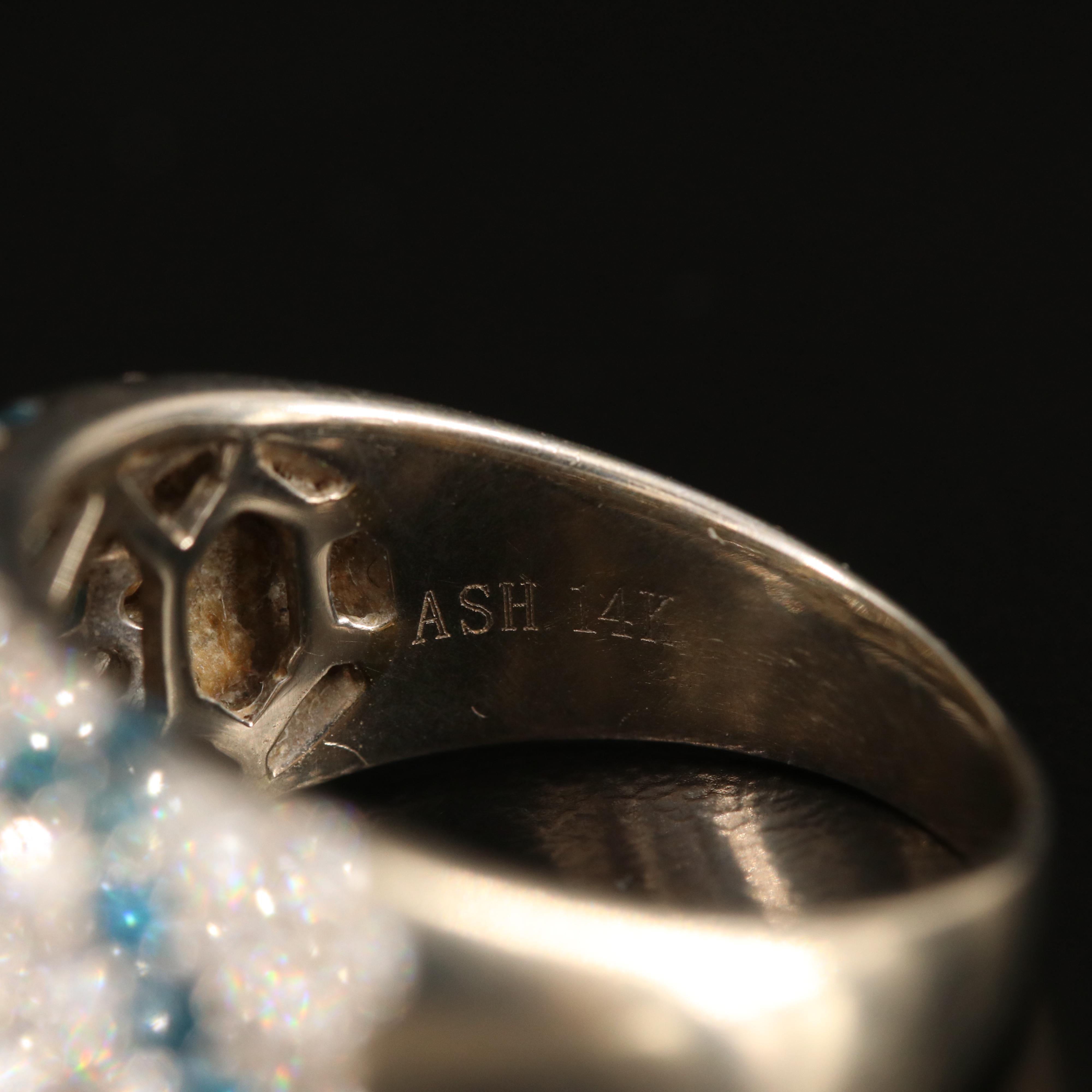 14K 2.97 CTW Diamond Dome Ring