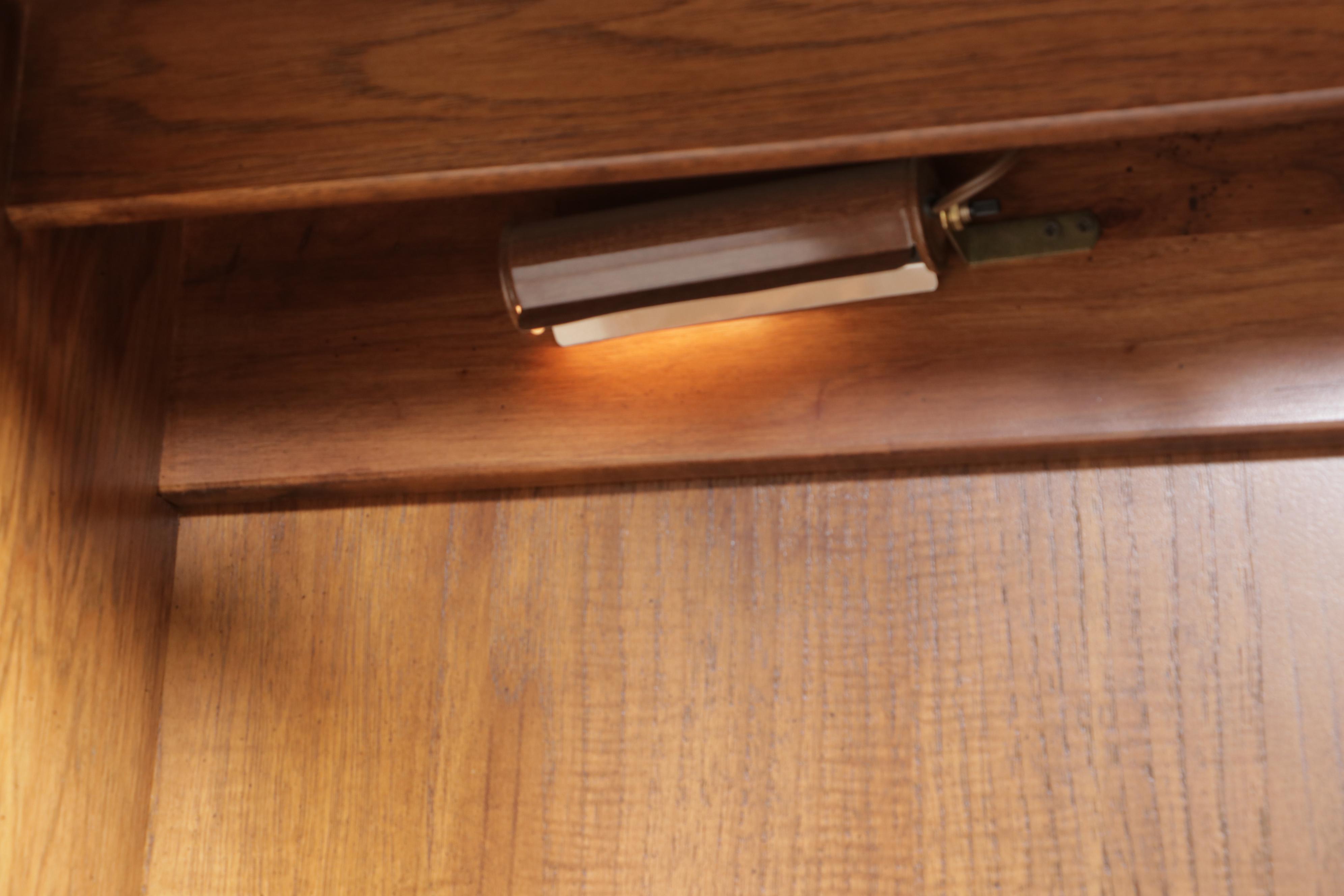 American of Martinsville Oak China Cabinet